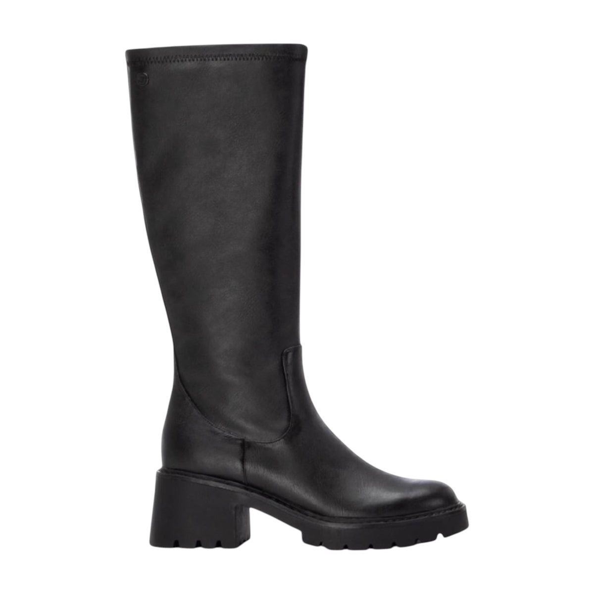 Refresh Stivale Donna in Ecopelle Nera con Tacco Largo Alto 60mm