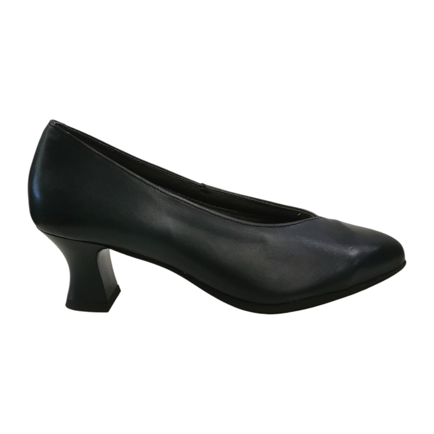 Pitillos Dècollettè Donna in Pelle Blu con Scollatura a V e Tacco Alto 60mm