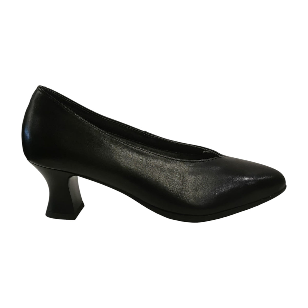 Pitillos Dècollettè Donna in Pelle Nera con Scollatura a V e Tacco Alto 60mm