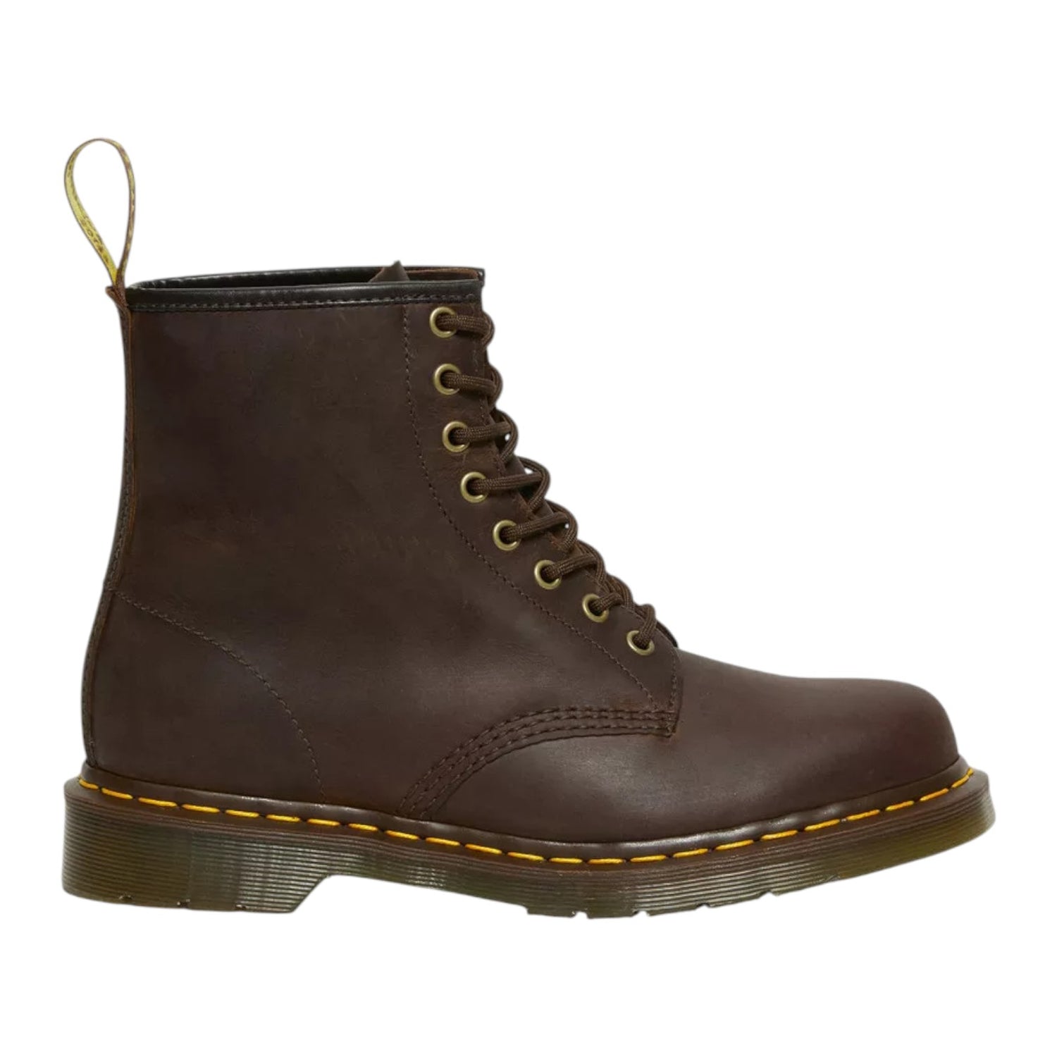 Dr. Martens 1460 Crazy Horse Anfibio Uomo in Pelle Marrone Scuro
