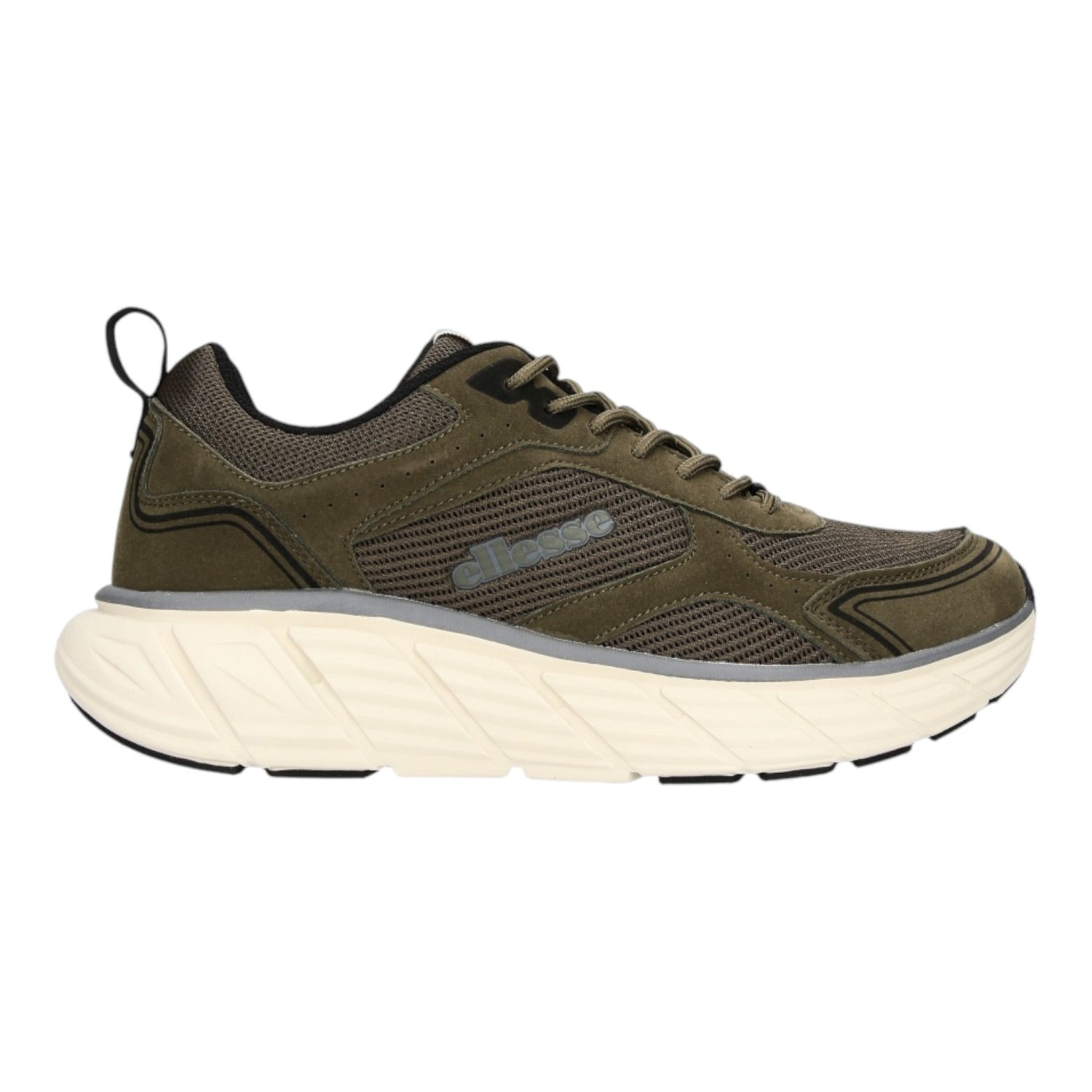 Ellesse Sneakers Uomo in Camoscio Sintetico e Tessuto Militare