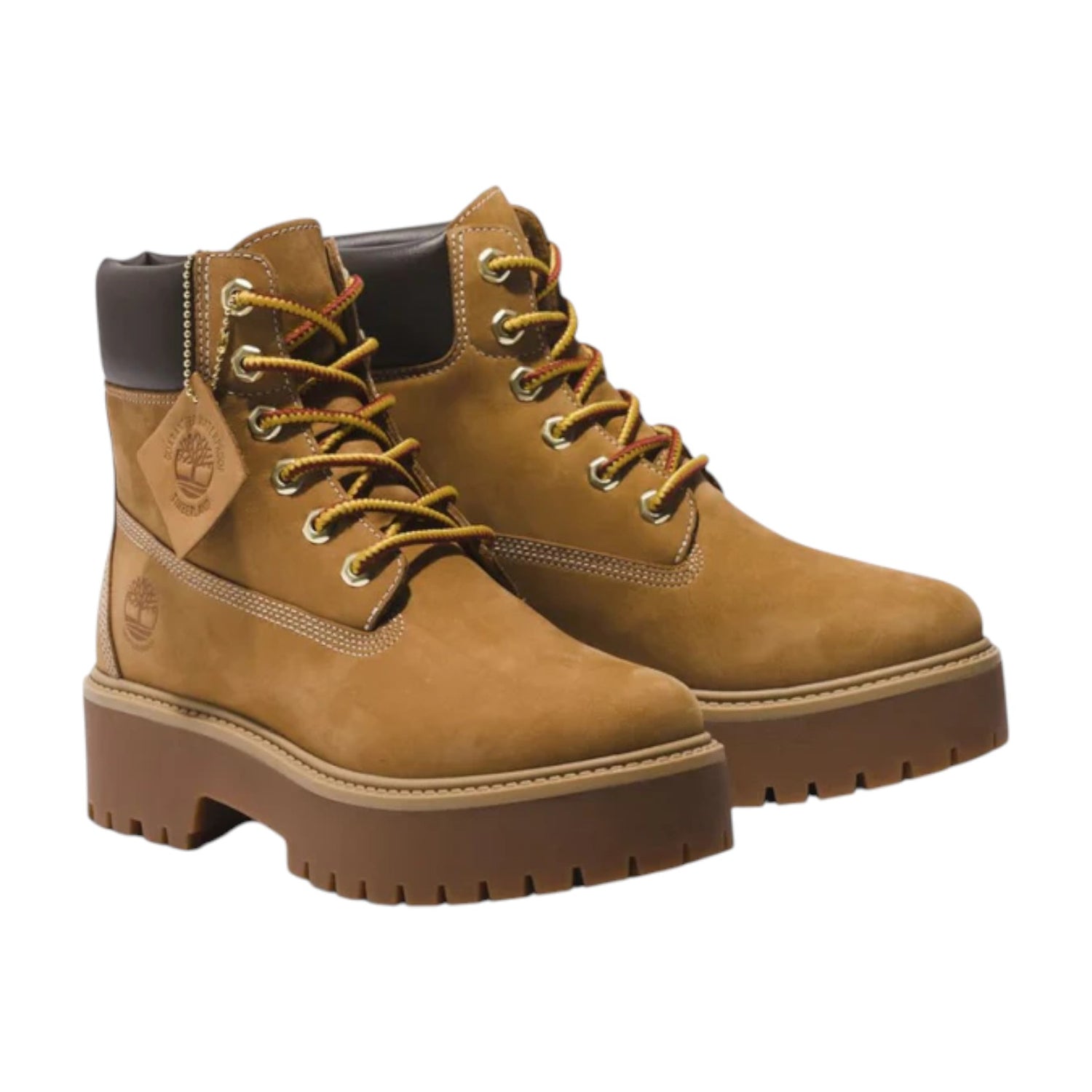 Timberland Polacchino Donna in Pelle Ocra con Platform