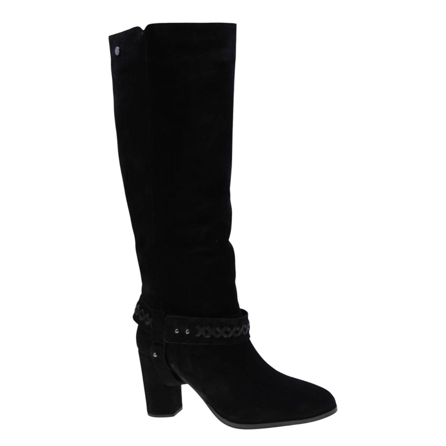 Janet&Janet Stivale Donna in Camoscio Nero con Tacco Largo Alto 90mm