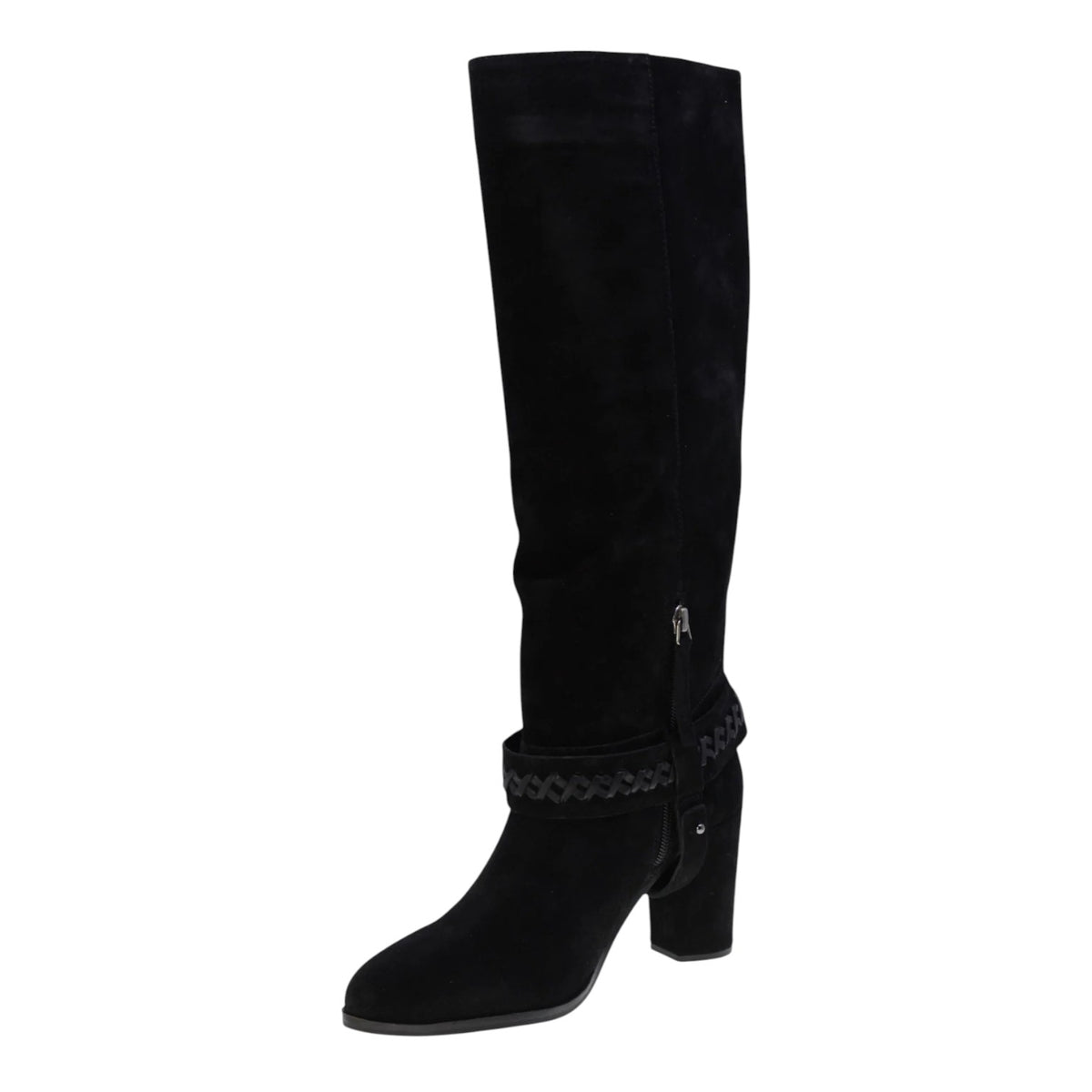 Janet&Janet Stivale Donna in Camoscio Nero con Tacco Largo Alto 90mm