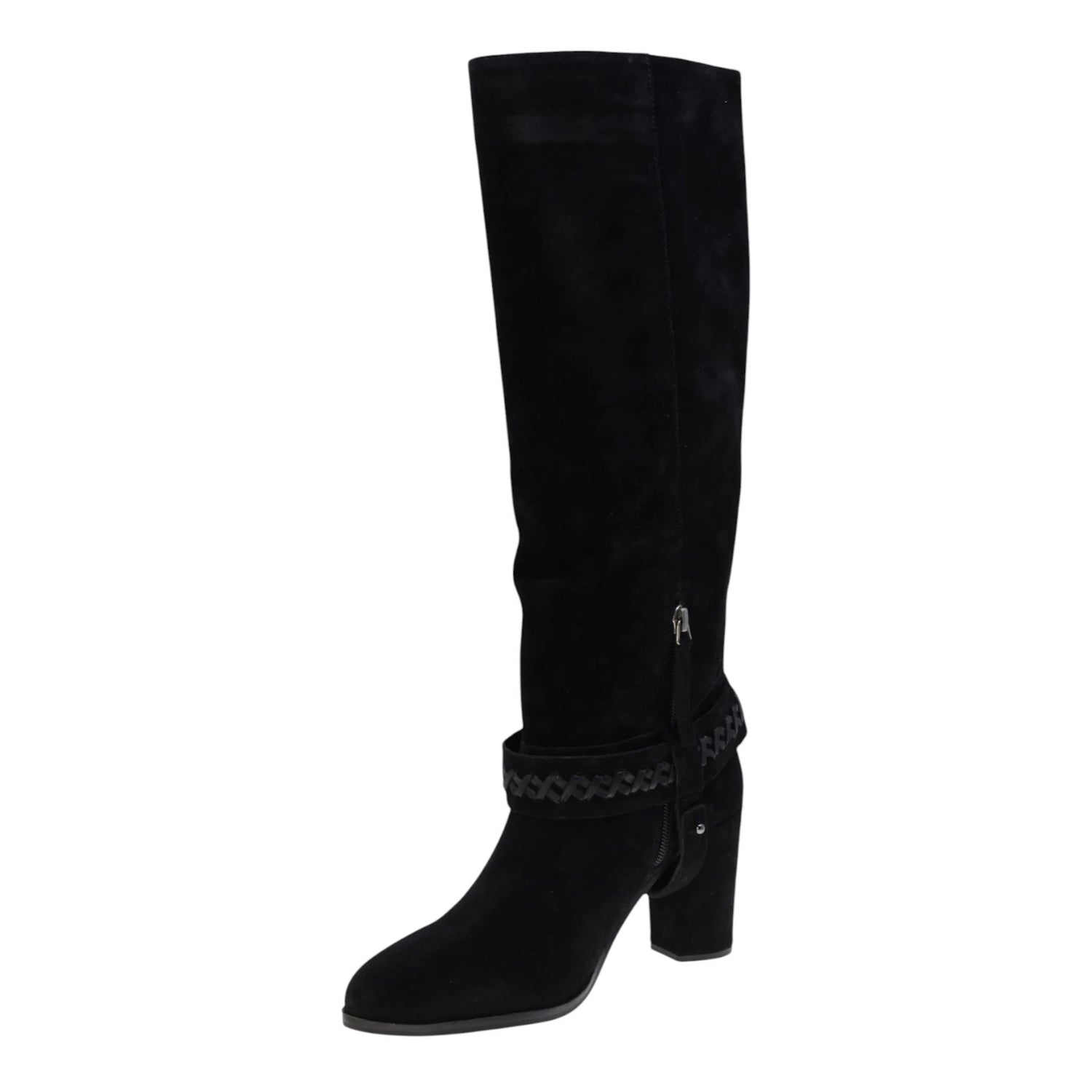 Janet&Janet Stivale Donna in Camoscio Nero con Tacco Largo Alto 90mm