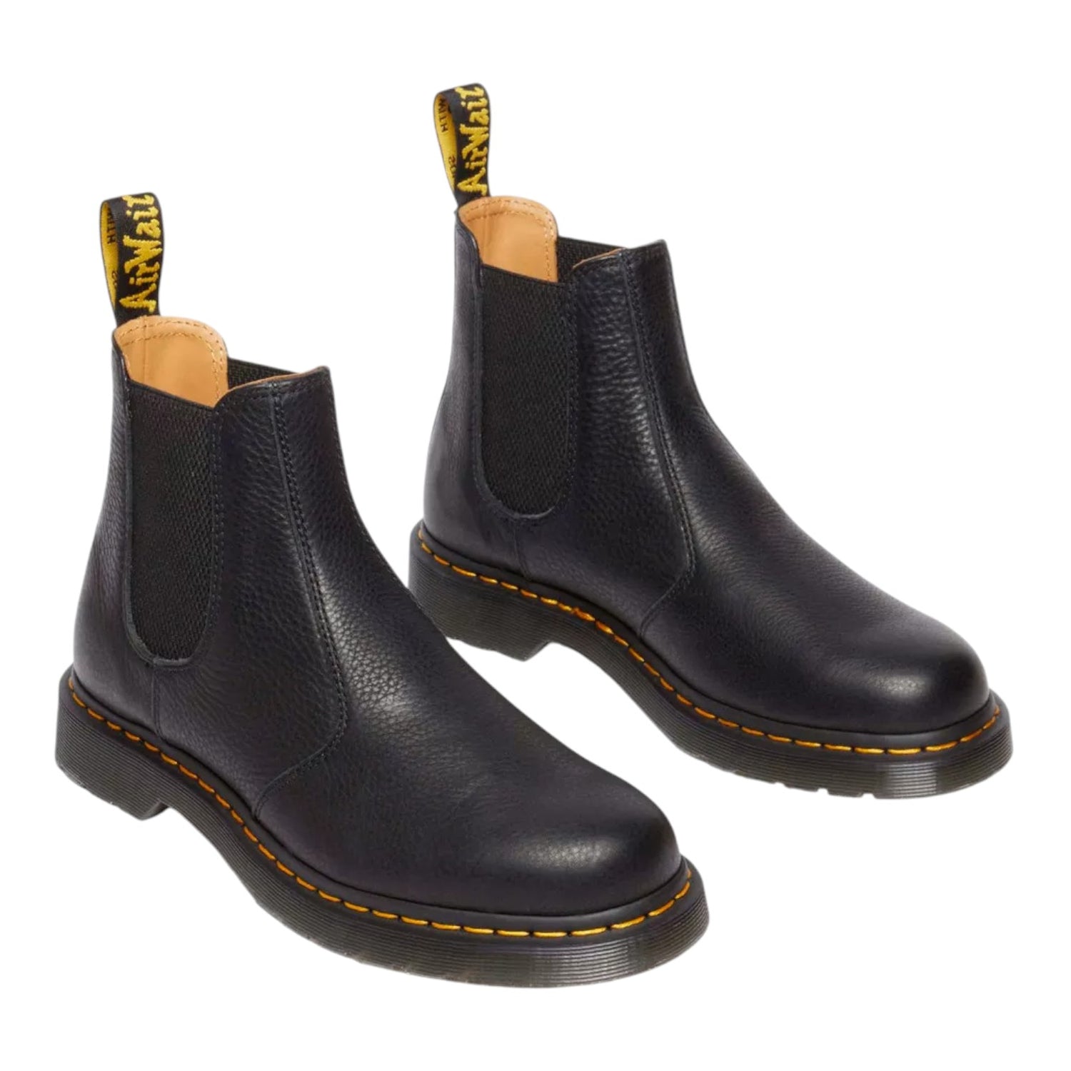 Dr. Martens 2976 Bealtes Uomo in Pelle Nera Martellata