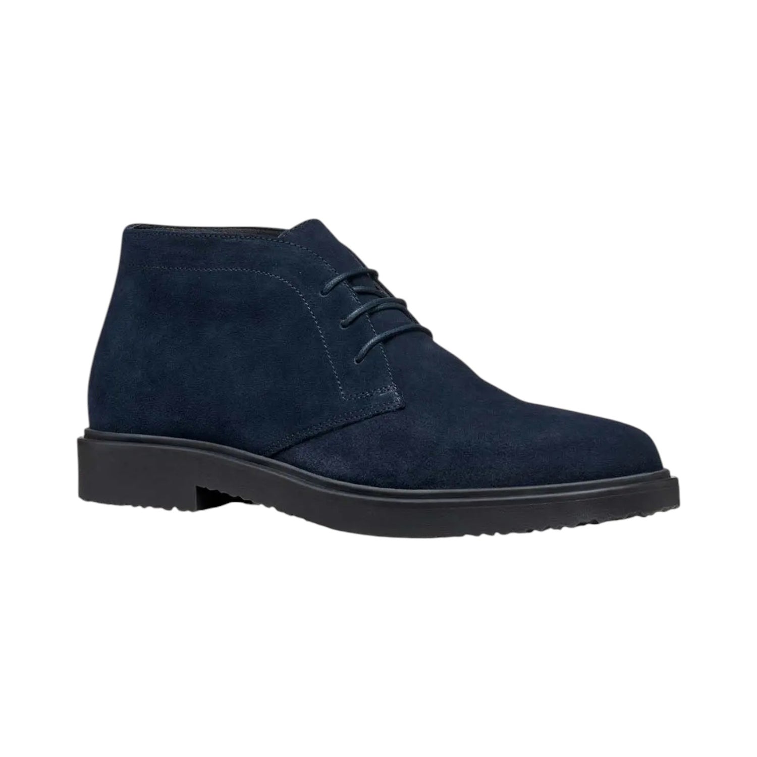 Geox Polacchino Uomo in Camoscio Blu Scuro