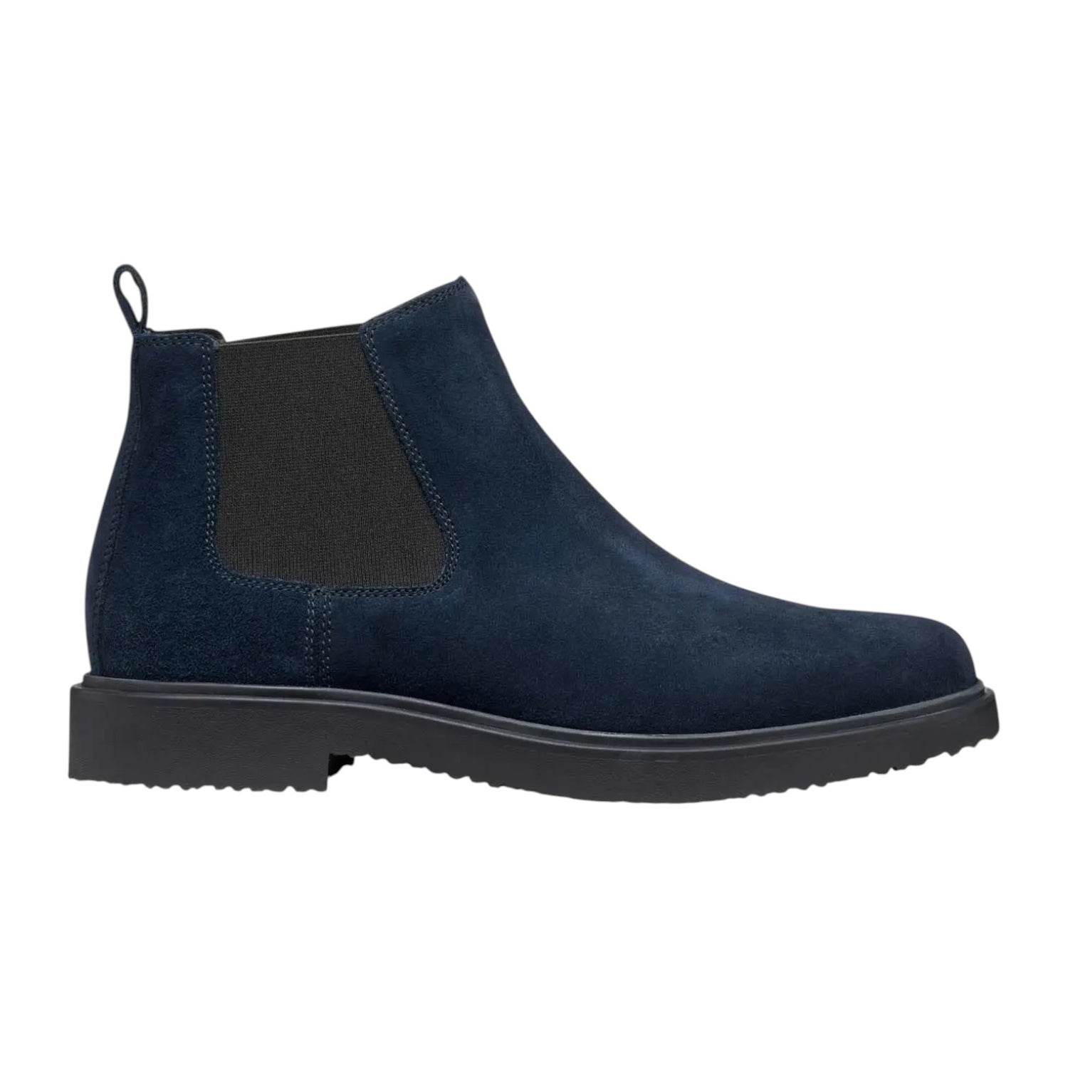 Geox Bealtes Uomo in Camoscio Blu con Elastico