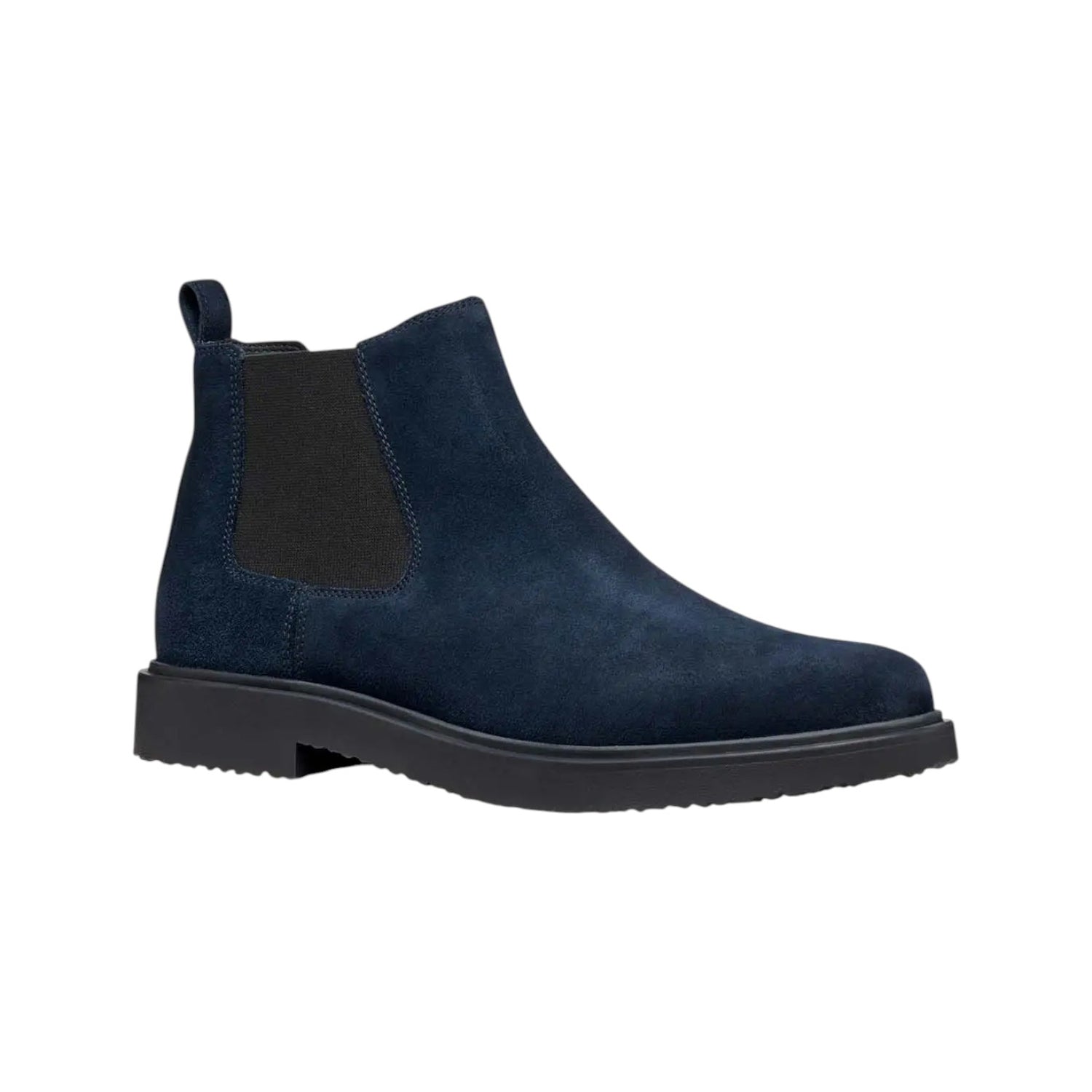 Geox Bealtes Uomo in Camoscio Blu con Elastico