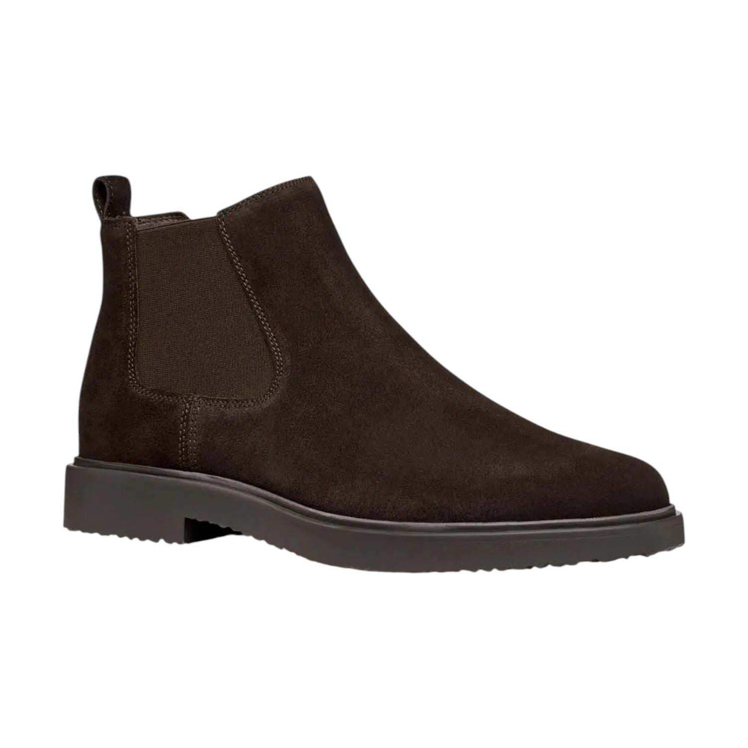 Geox Bealtes Uomo in Camoscio Testa di Moro con Elastico
