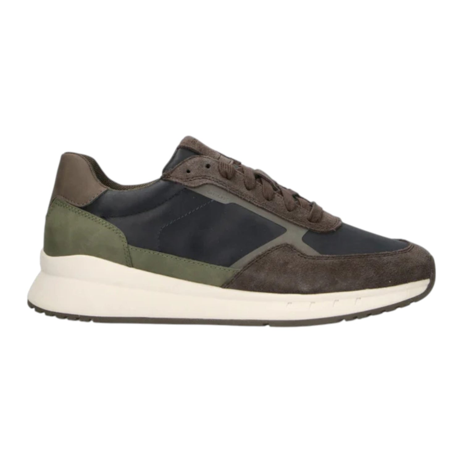 Geox Sneakers Uomo in Camoscio Blu Marrone