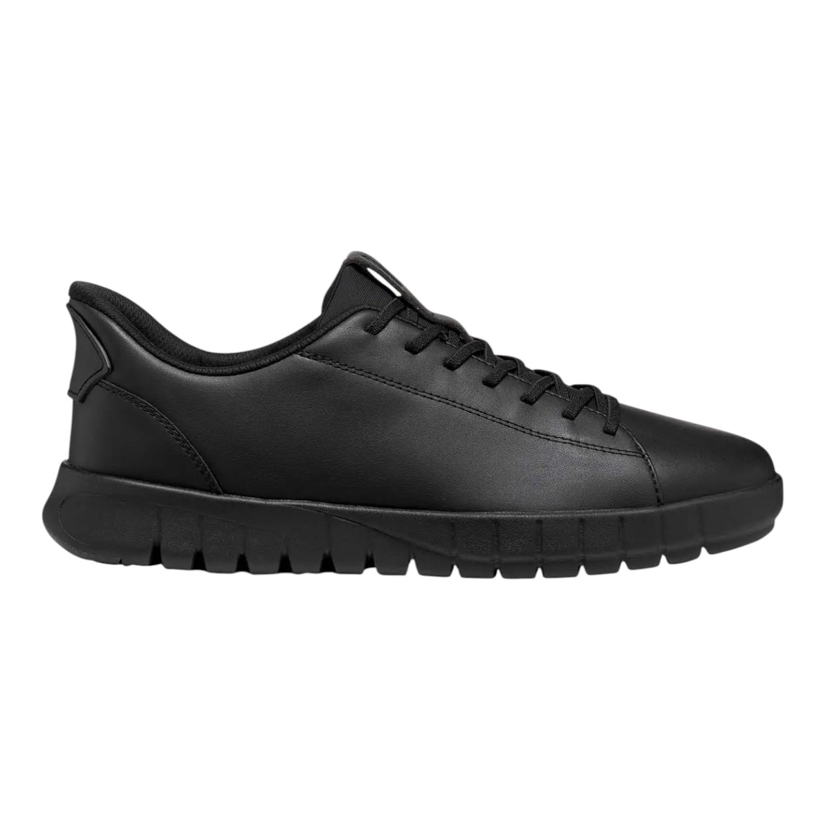 Geox Slip On Uomo in Morbida Ecopelle Nera