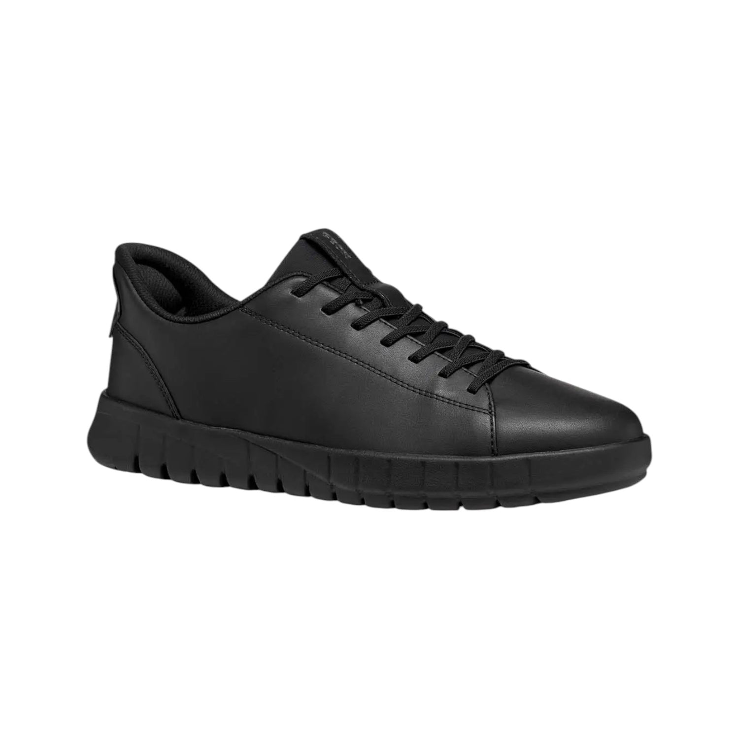 Geox Slip On Uomo in Morbida Ecopelle Nera