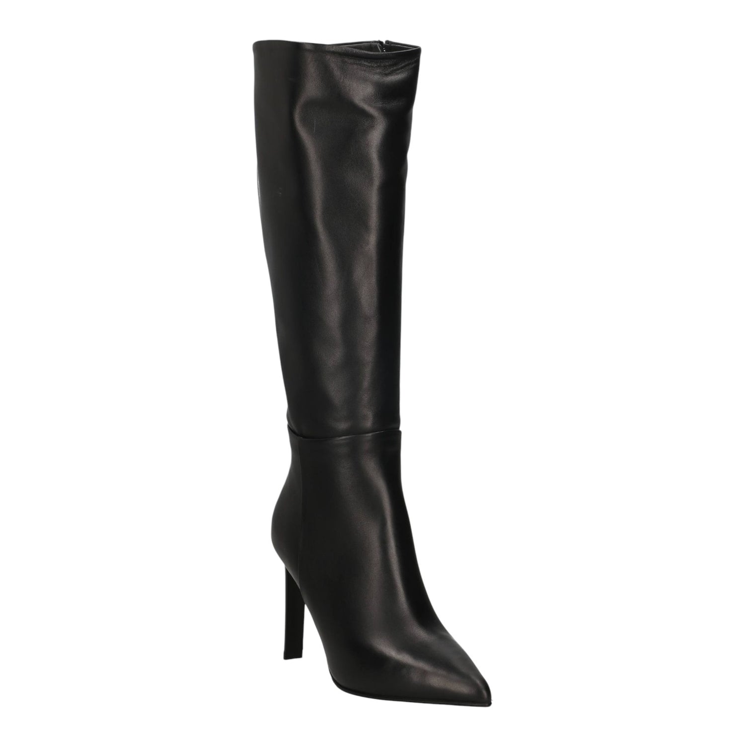 Albano Stivale Donna in Pelle Nera con Tacco a Stiletto Alto 100mm
