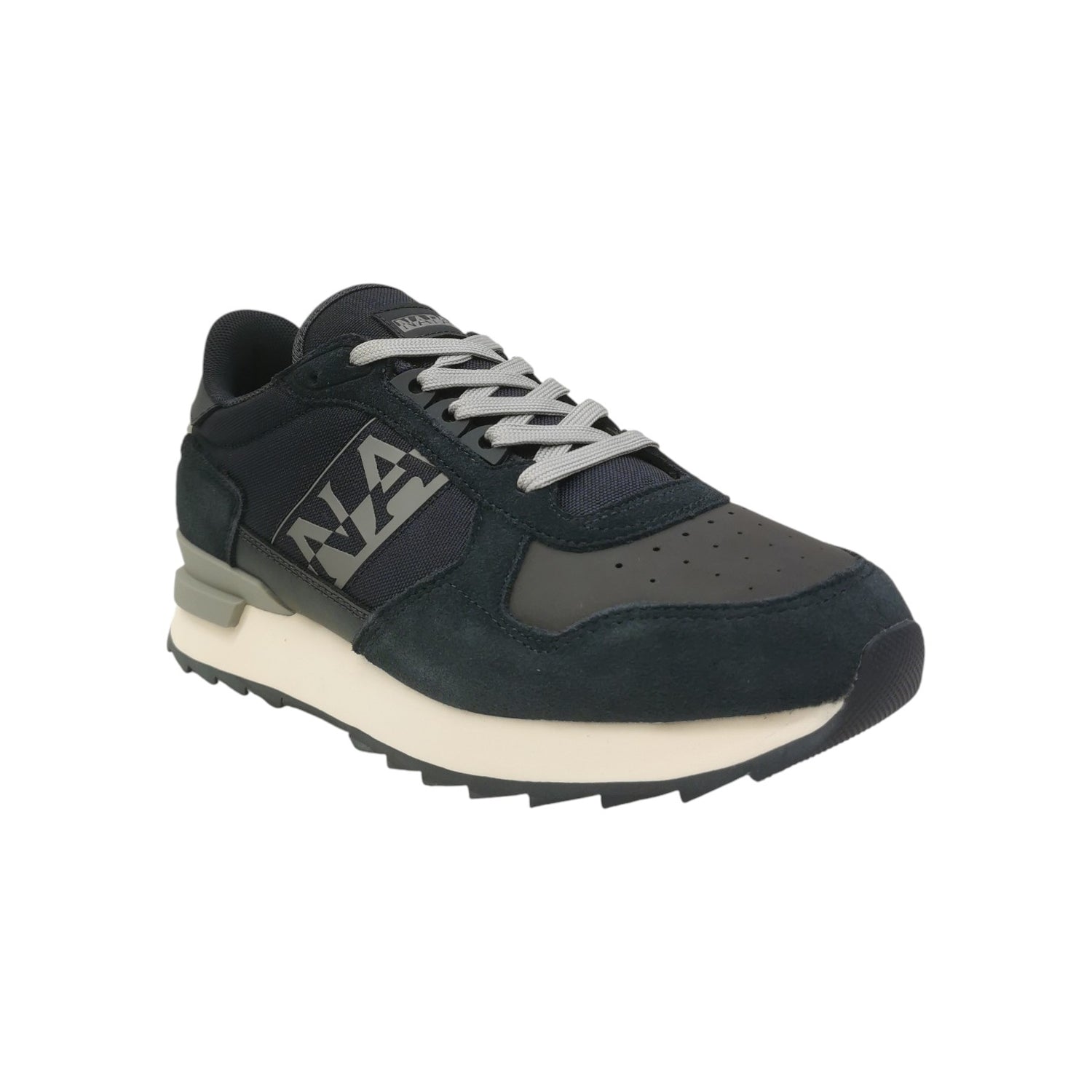 Napapijri Sneakers in Camoscio Blu con Banda Laterale