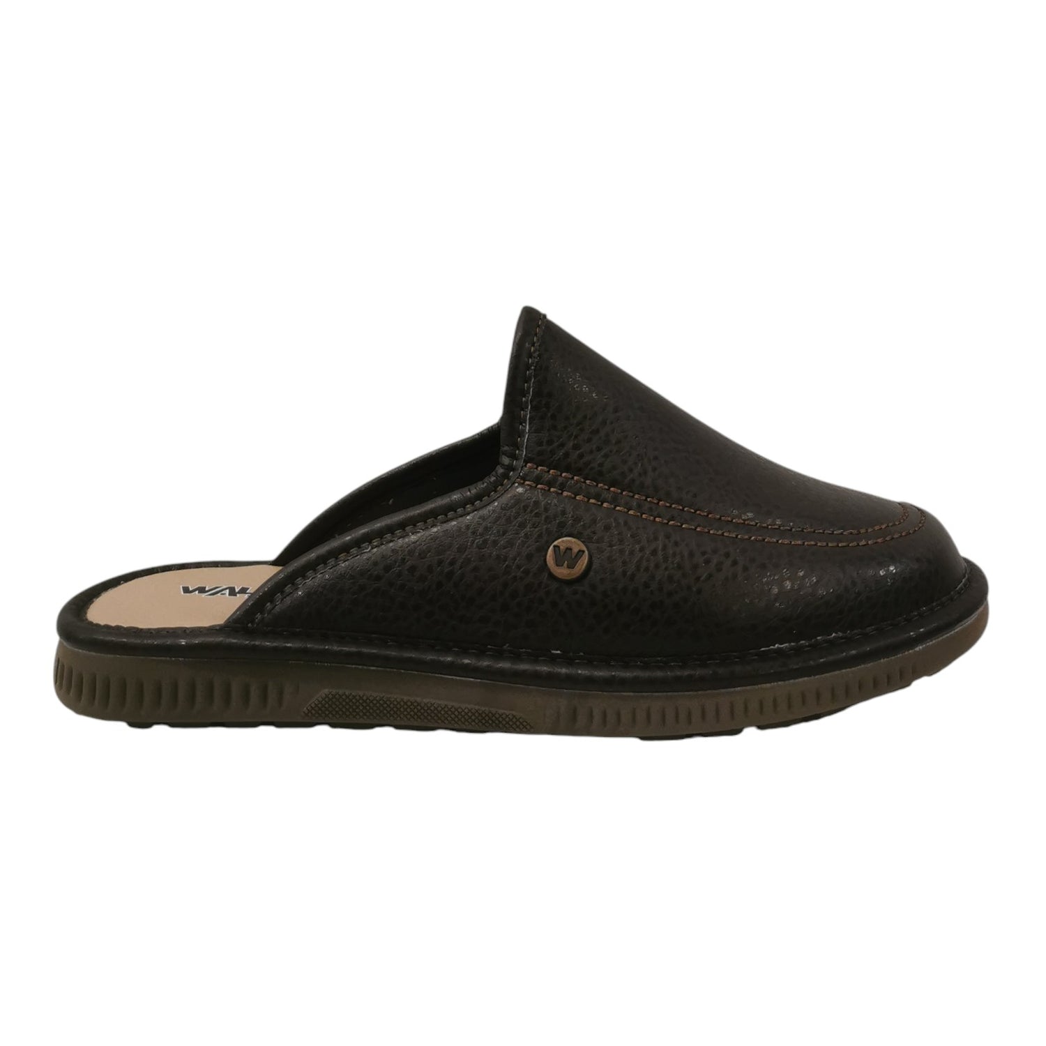 Melluso Pantofola Uomo in Ecopelle Moro