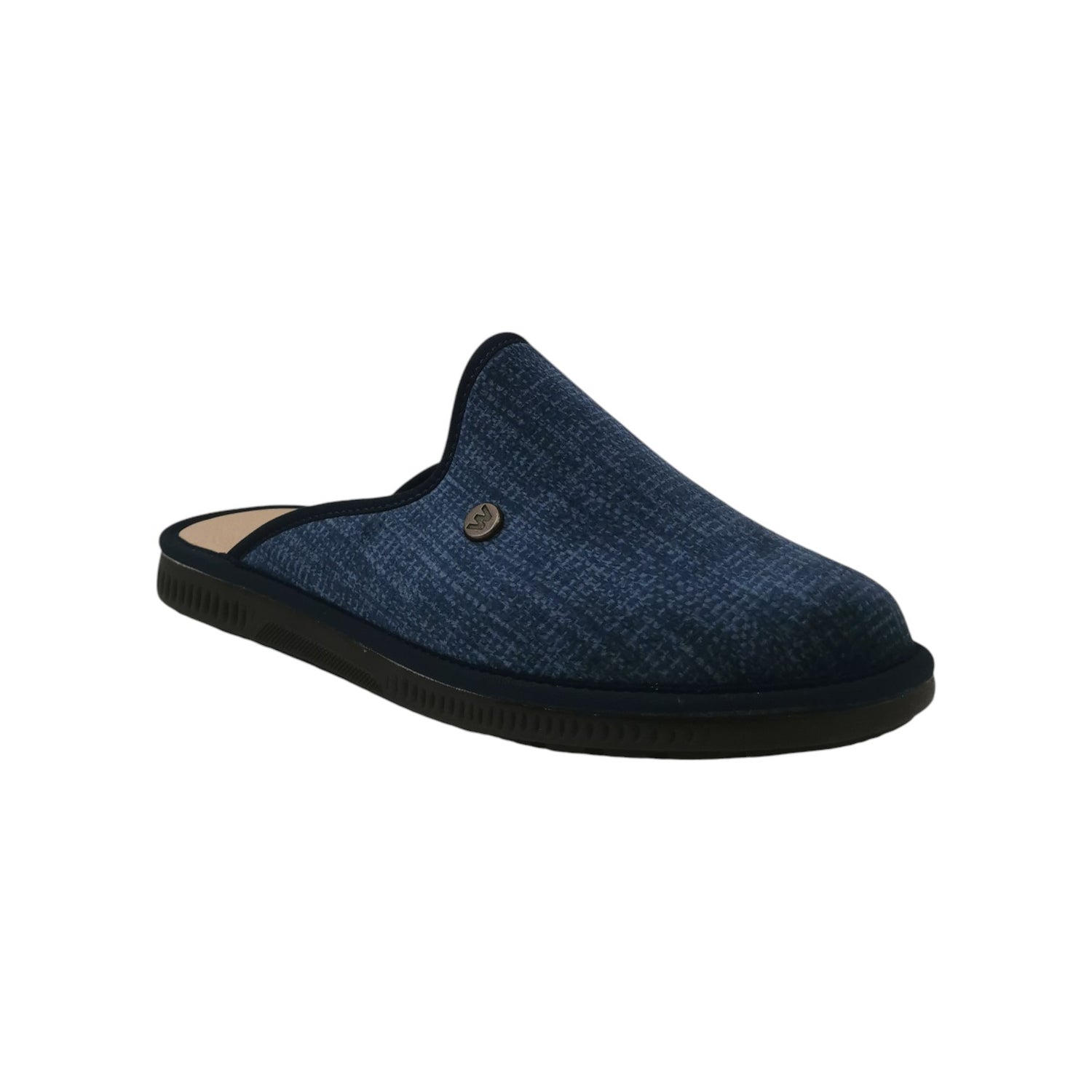 Melluso Pantofola Uomo in Velluto Blu