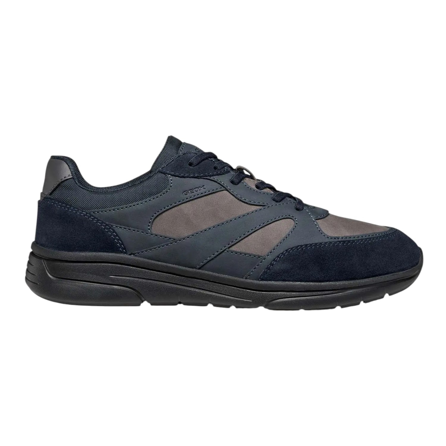 Geox Slip On Uomo in Ecopelle e Camoscio Blu