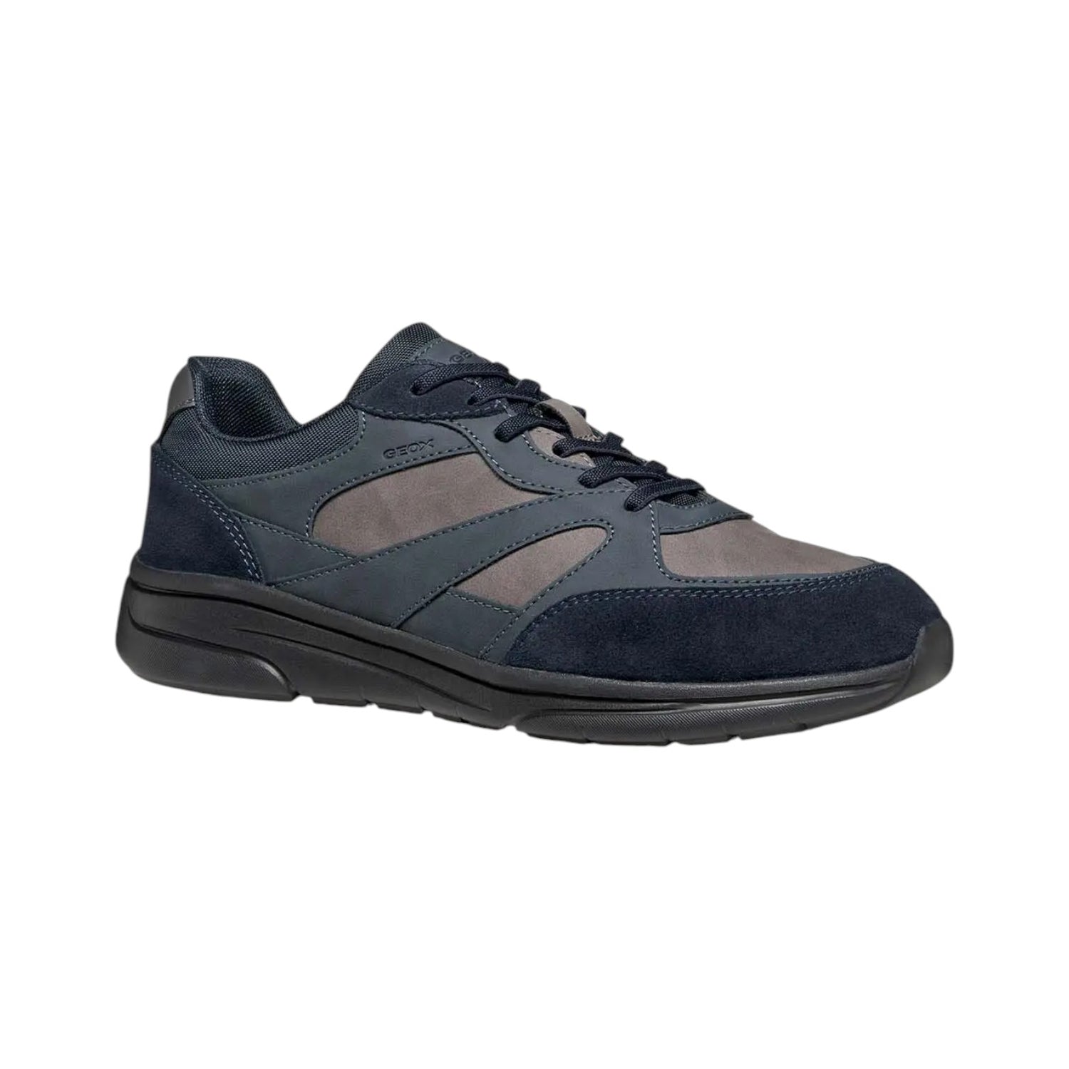 Geox Slip On Uomo in Ecopelle e Camoscio Blu