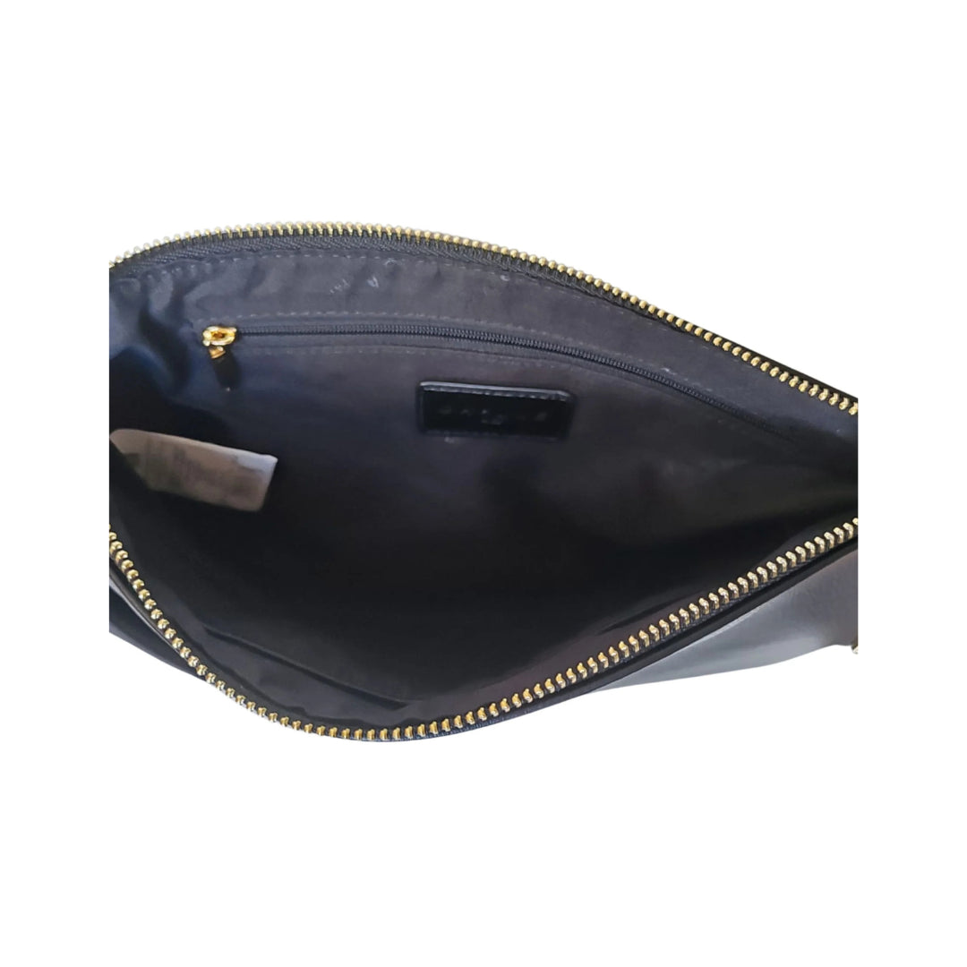 Gaelle Pochette Donna in Ecopelle Nera con Polsino