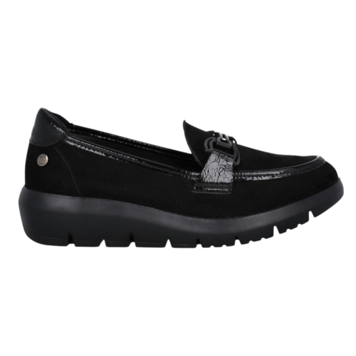 Amarpies Mocassino Donna Nero con Morsetto