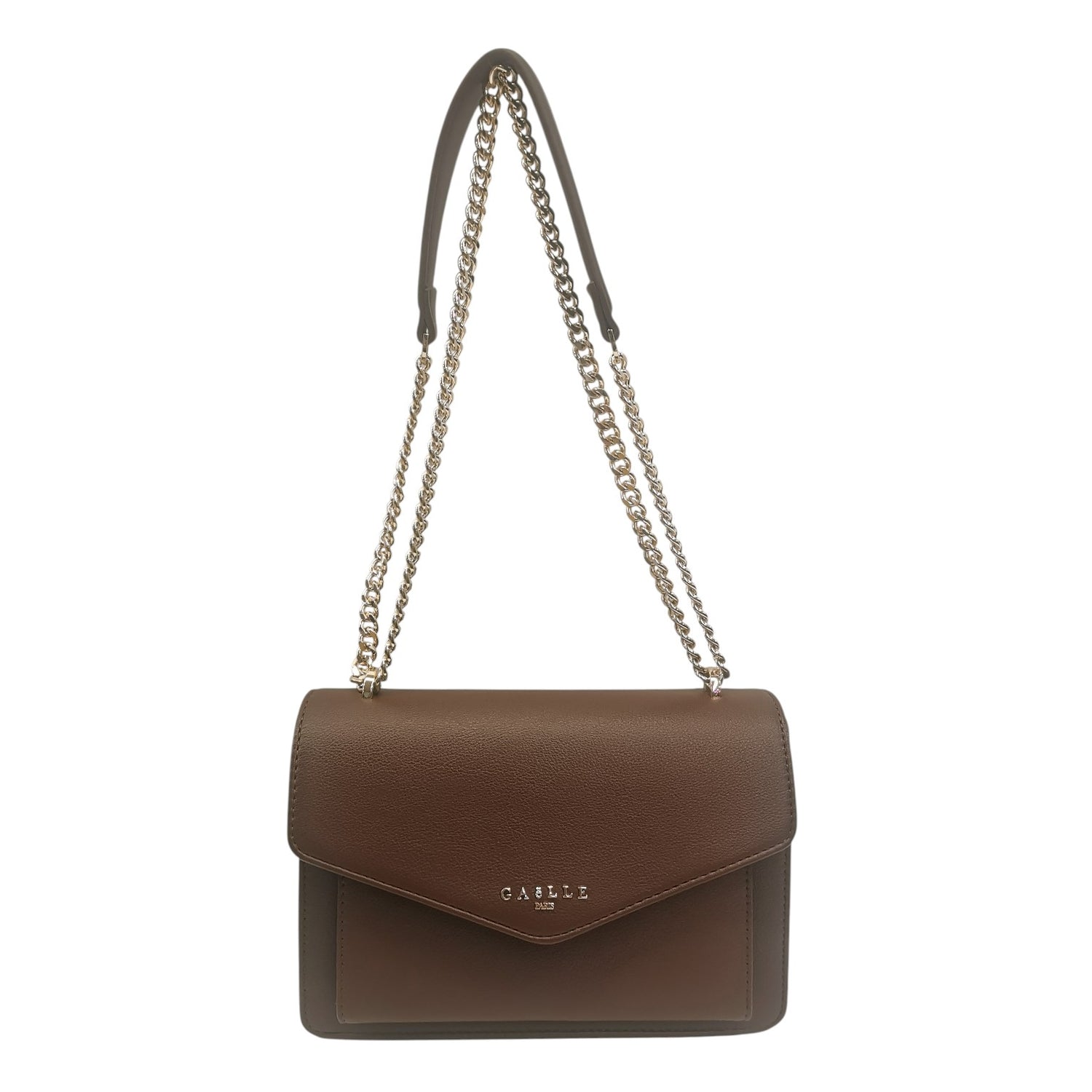 Gaelle Borsa a Tracolla Donna in Ecopelle Bruciato con Scomparto a Soffietto