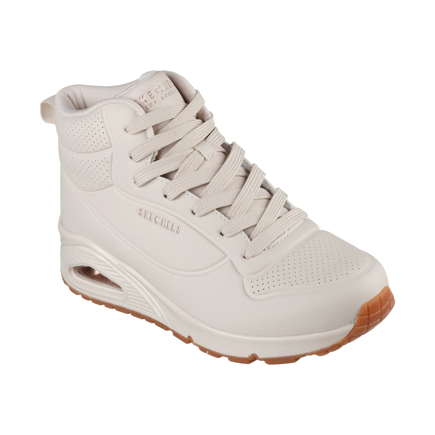 Skechers Sneakers Alta Donna Bianca Uno-Stand High