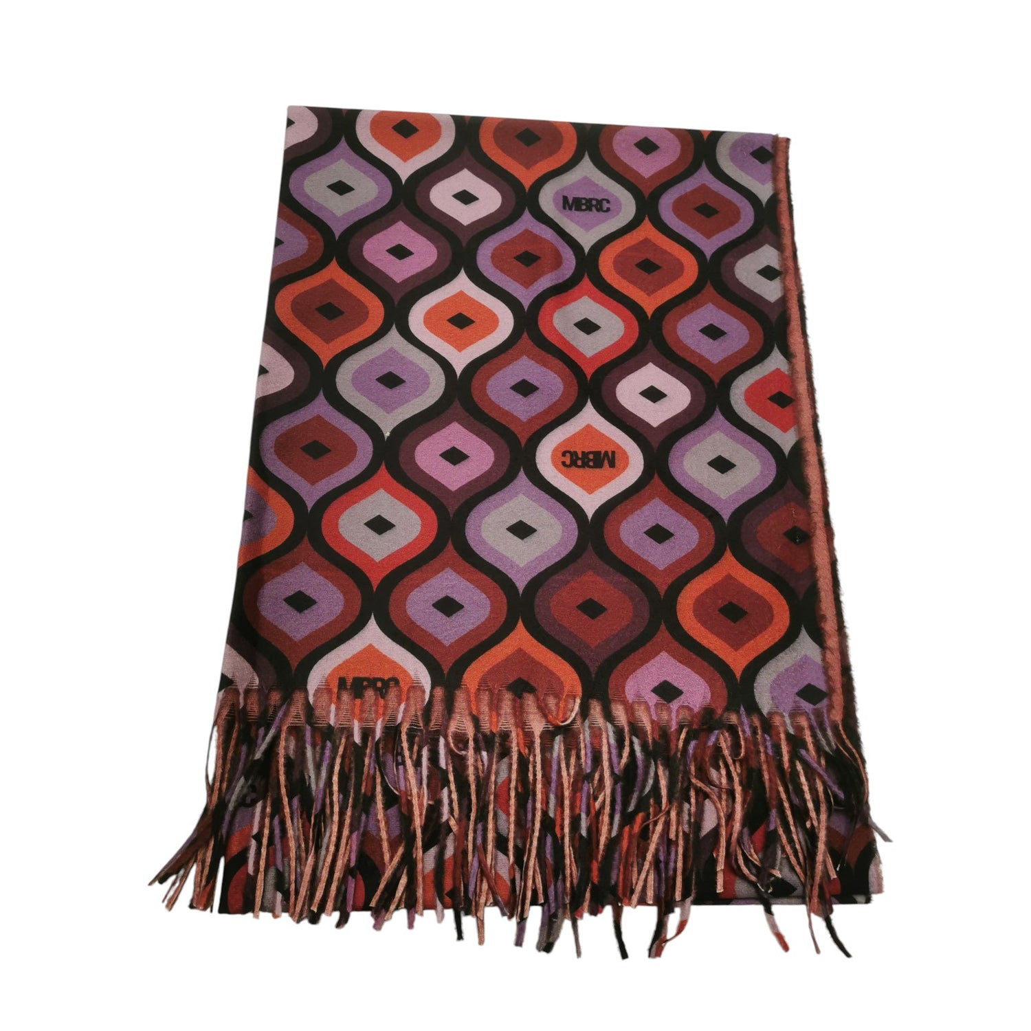 M Brc Sciarpa Donna in Tessuto Bordeaux