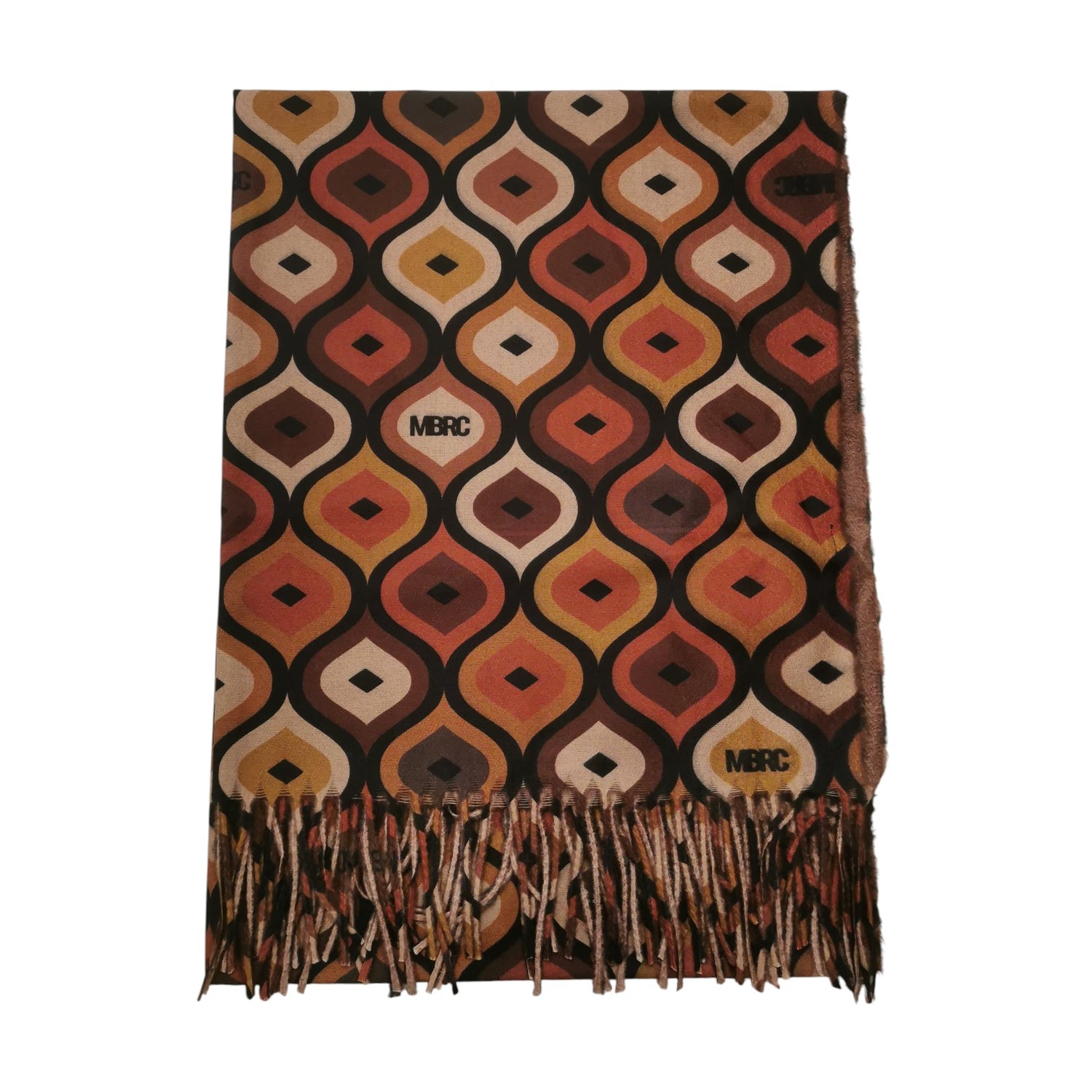 M Brc Sciarpa Donna in Tessuto Marrone