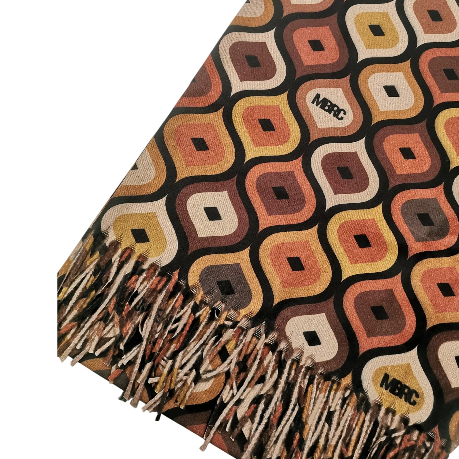 M Brc Sciarpa Donna in Tessuto Marrone