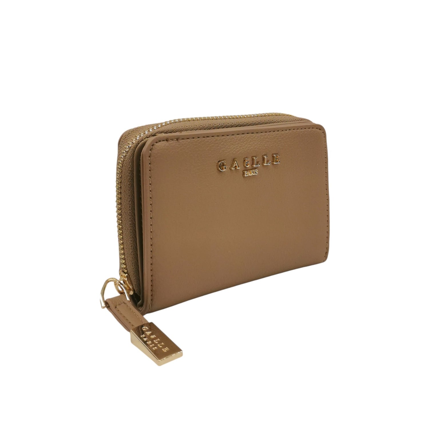 Gaelle Portafoglio Piccolo Donna in Ecopelle Martellata Cammello