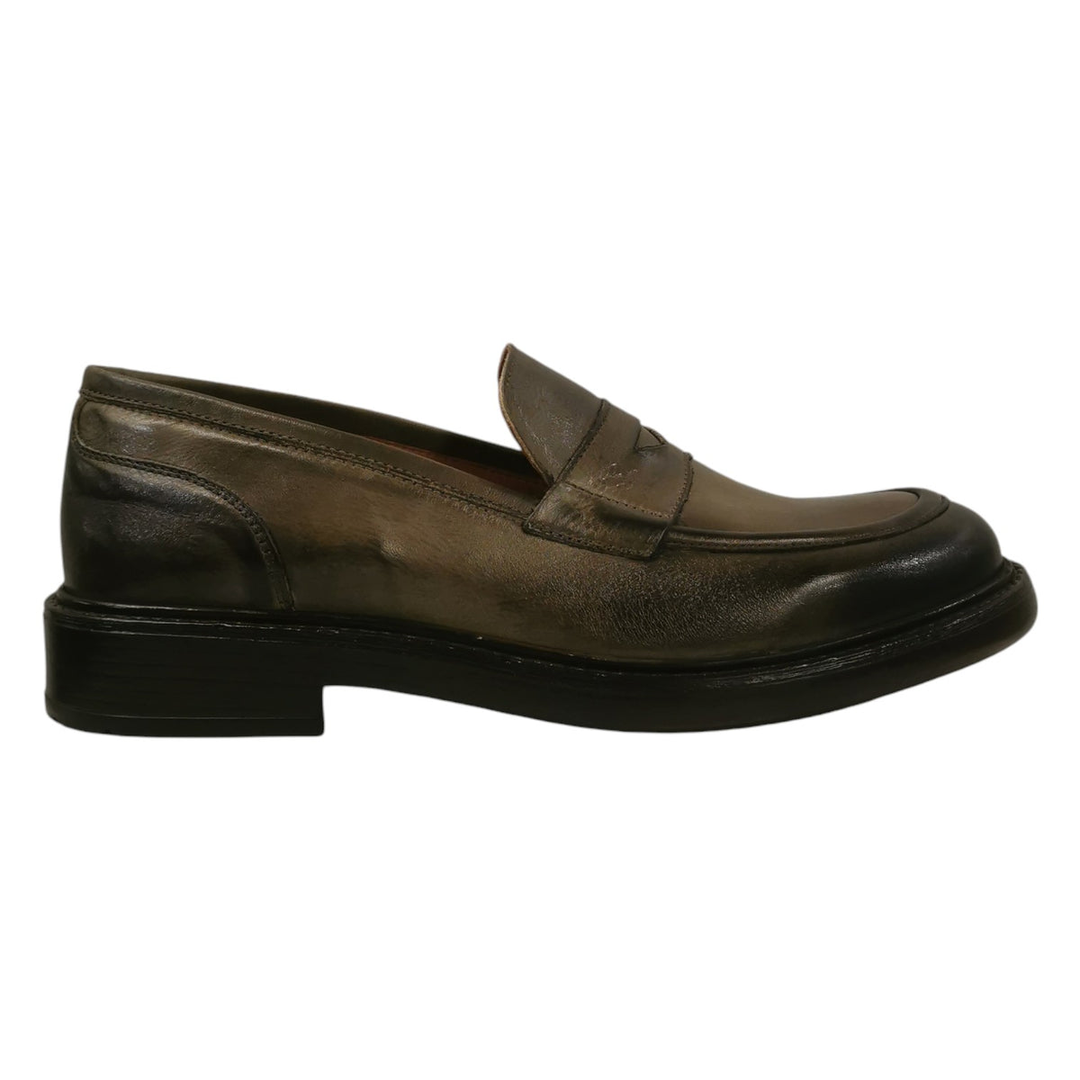 Exton Mocassino Uomo in Pelle Militare