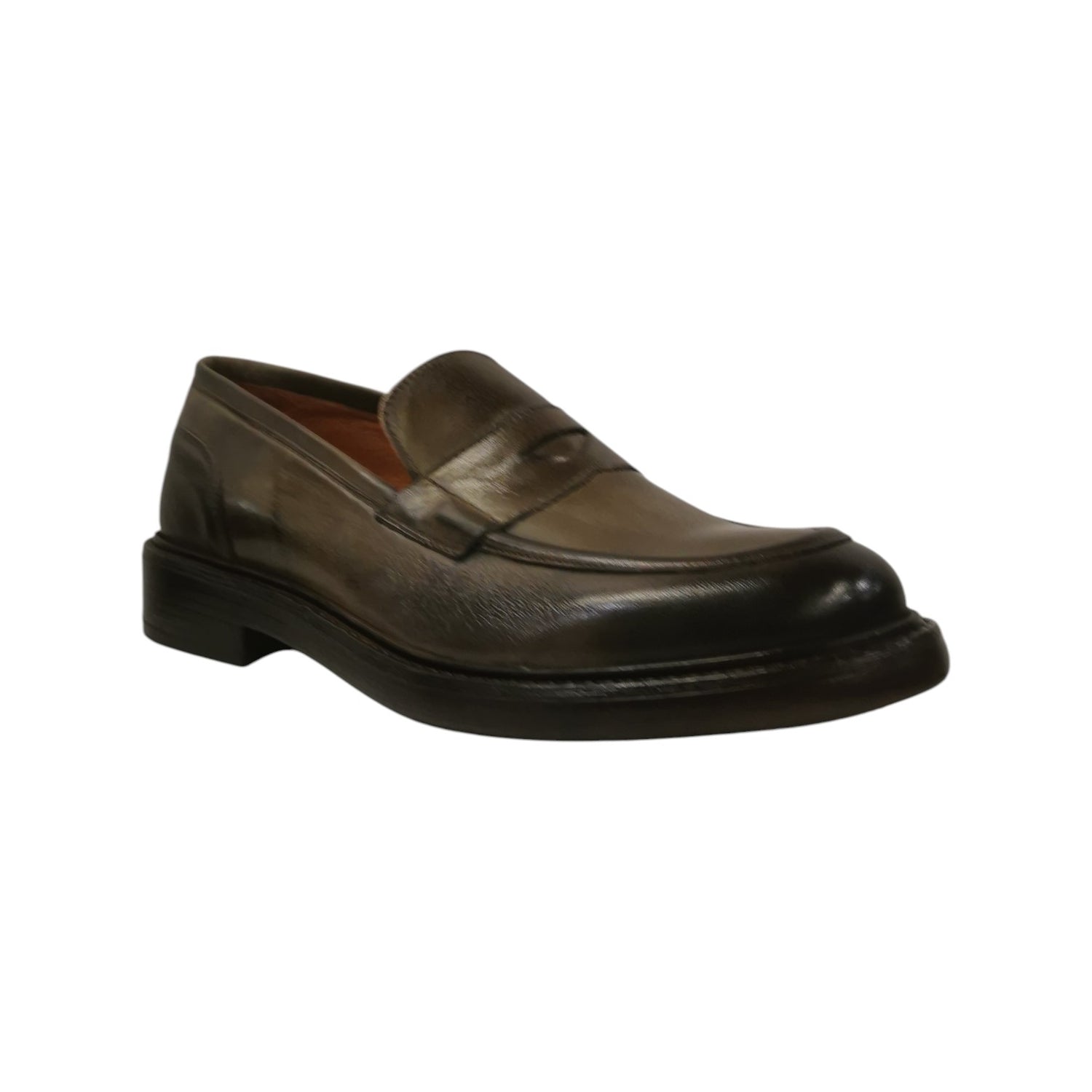 Exton Mocassino Uomo in Pelle Militare
