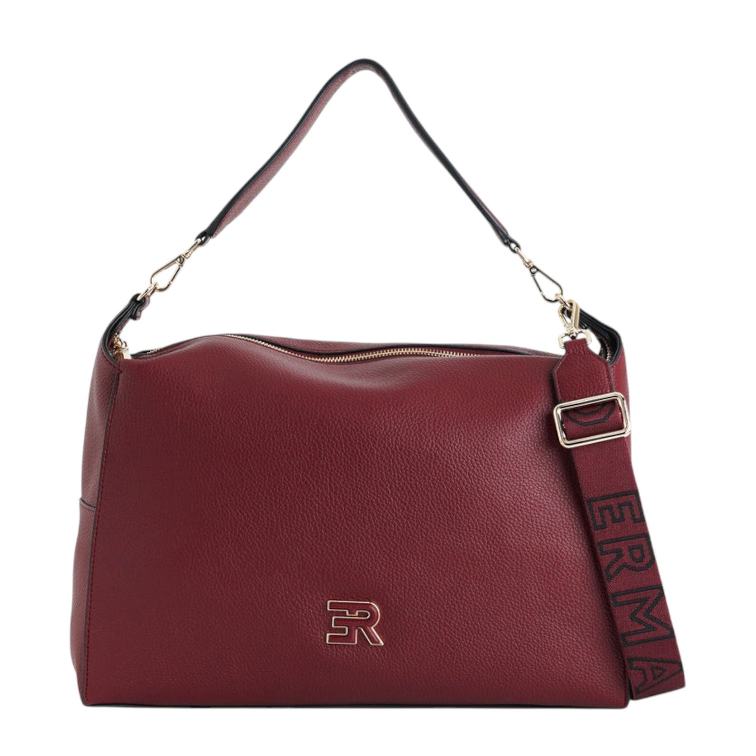 Ermanno Scervino Borsa a Spalla Donna in Ecopelle Vino con Tracolla Logata