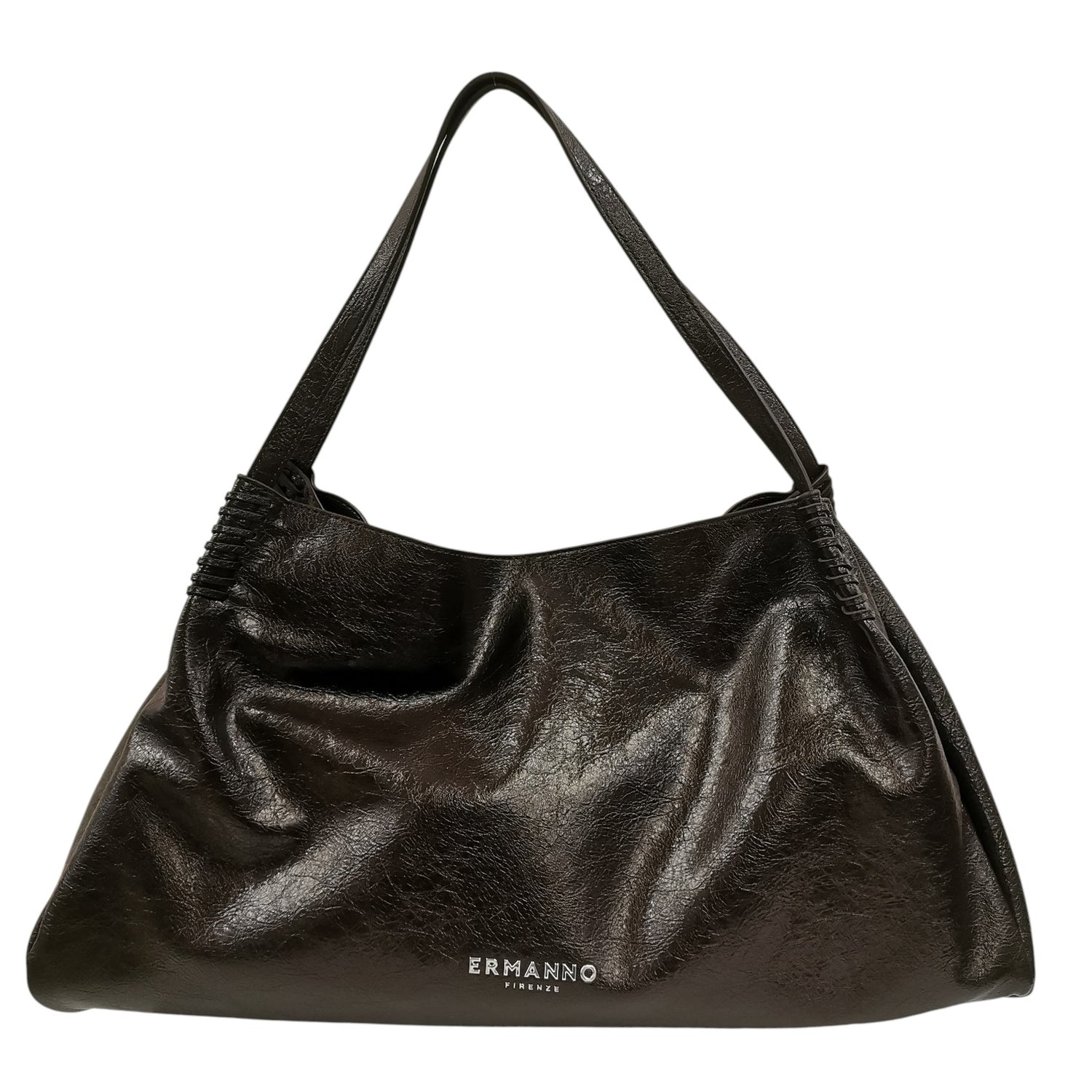 Ermanno Scervino Borsa a Spalla Grande Donna in Ecopelle Moro