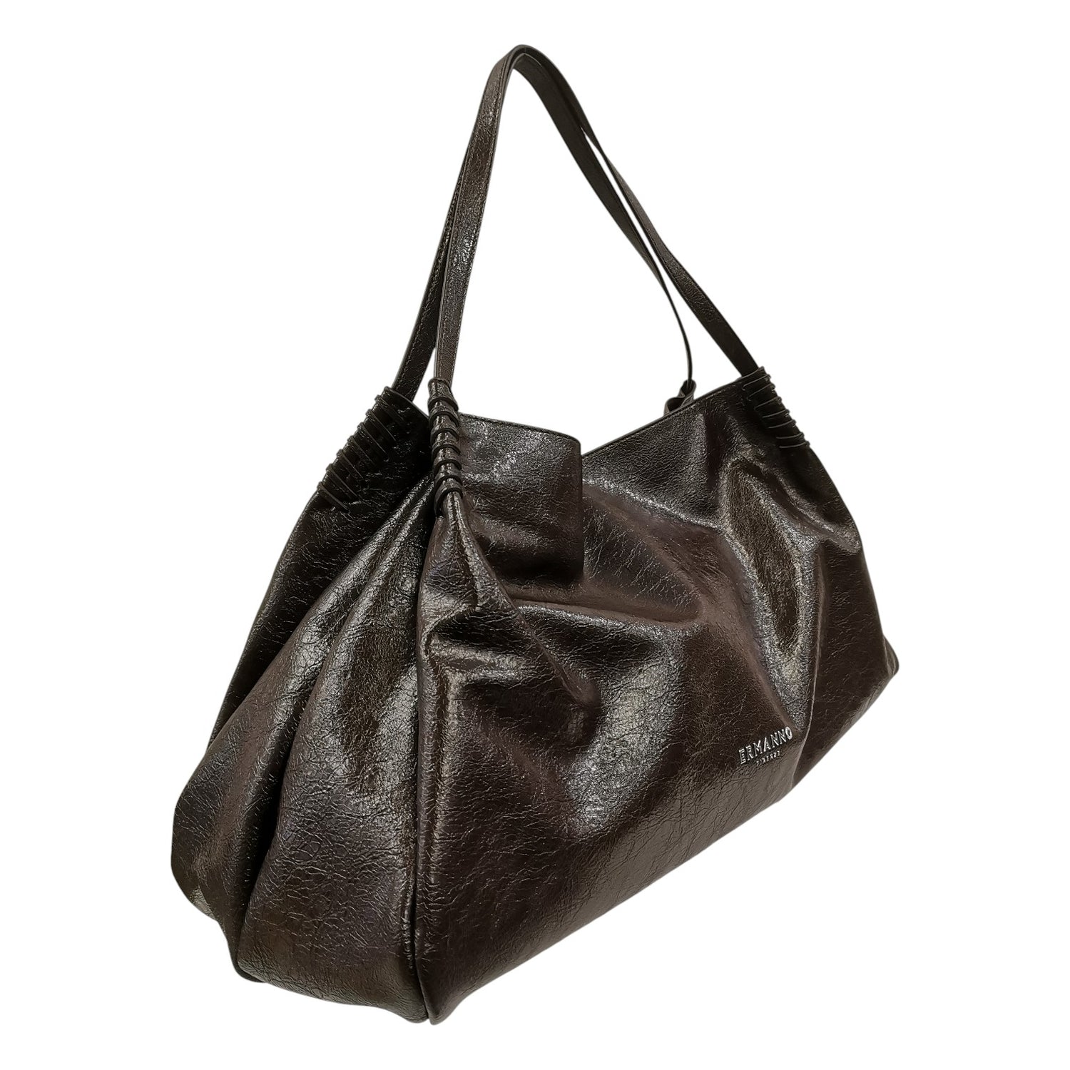 Ermanno Scervino Borsa a Spalla Grande Donna in Ecopelle Moro