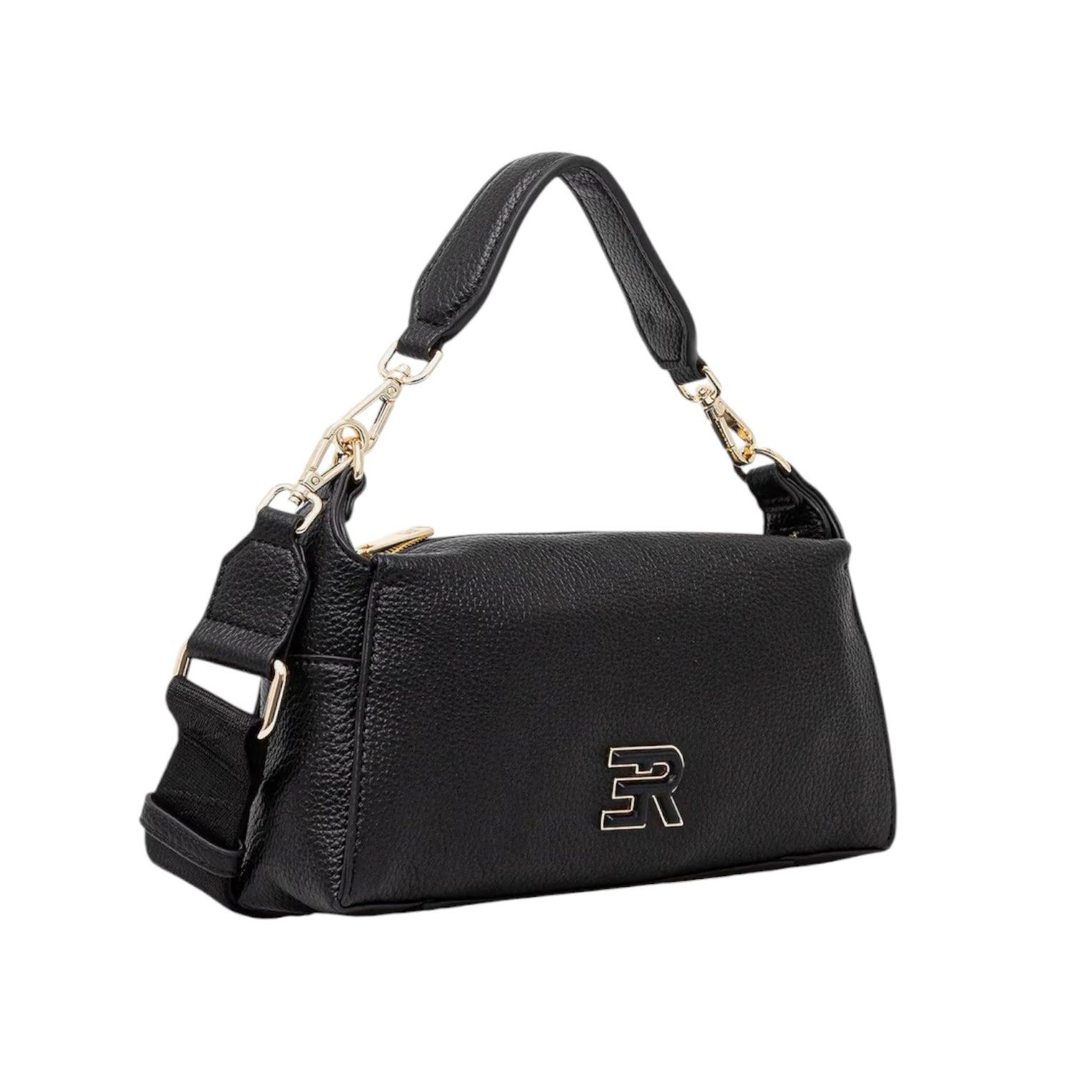 Ermanno Scervino Borsa a Spalla Piccola Donna in Ecopelle Nera con Tracolla