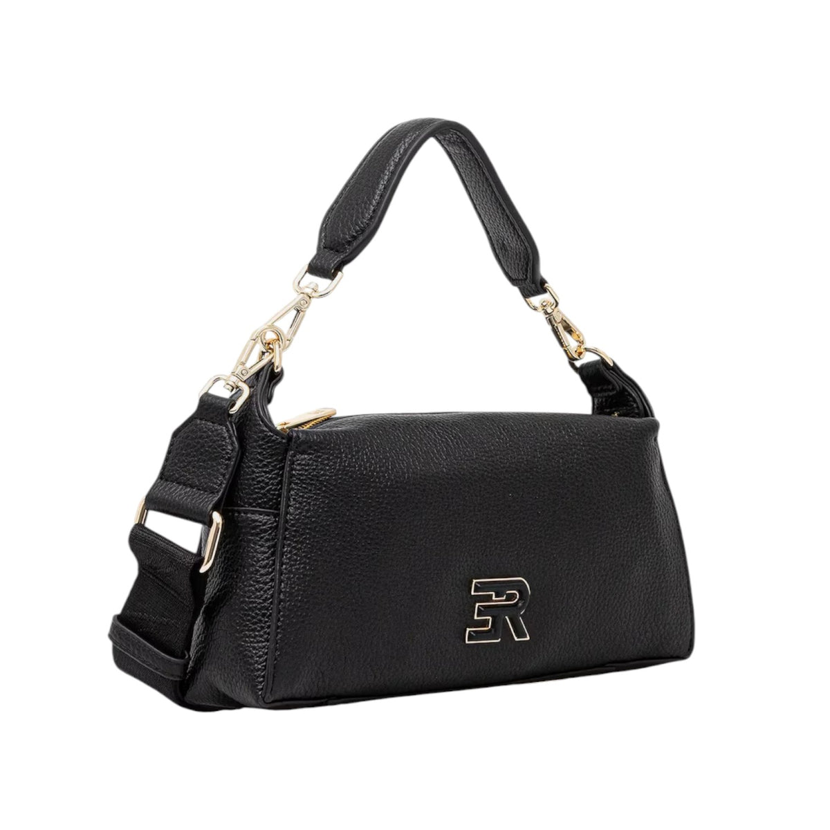 Ermanno Scervino Borsa a Spalla Piccola Donna in Ecopelle Nera con Tracolla