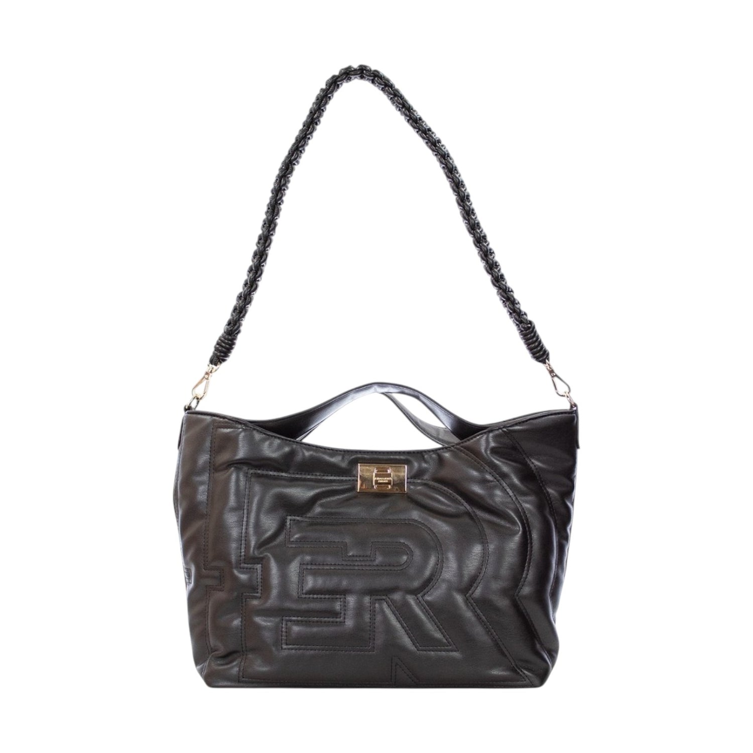 Ermanno Scervino Borsa a Spalla Media Donna in Ecopelle Trapuntata Avorio