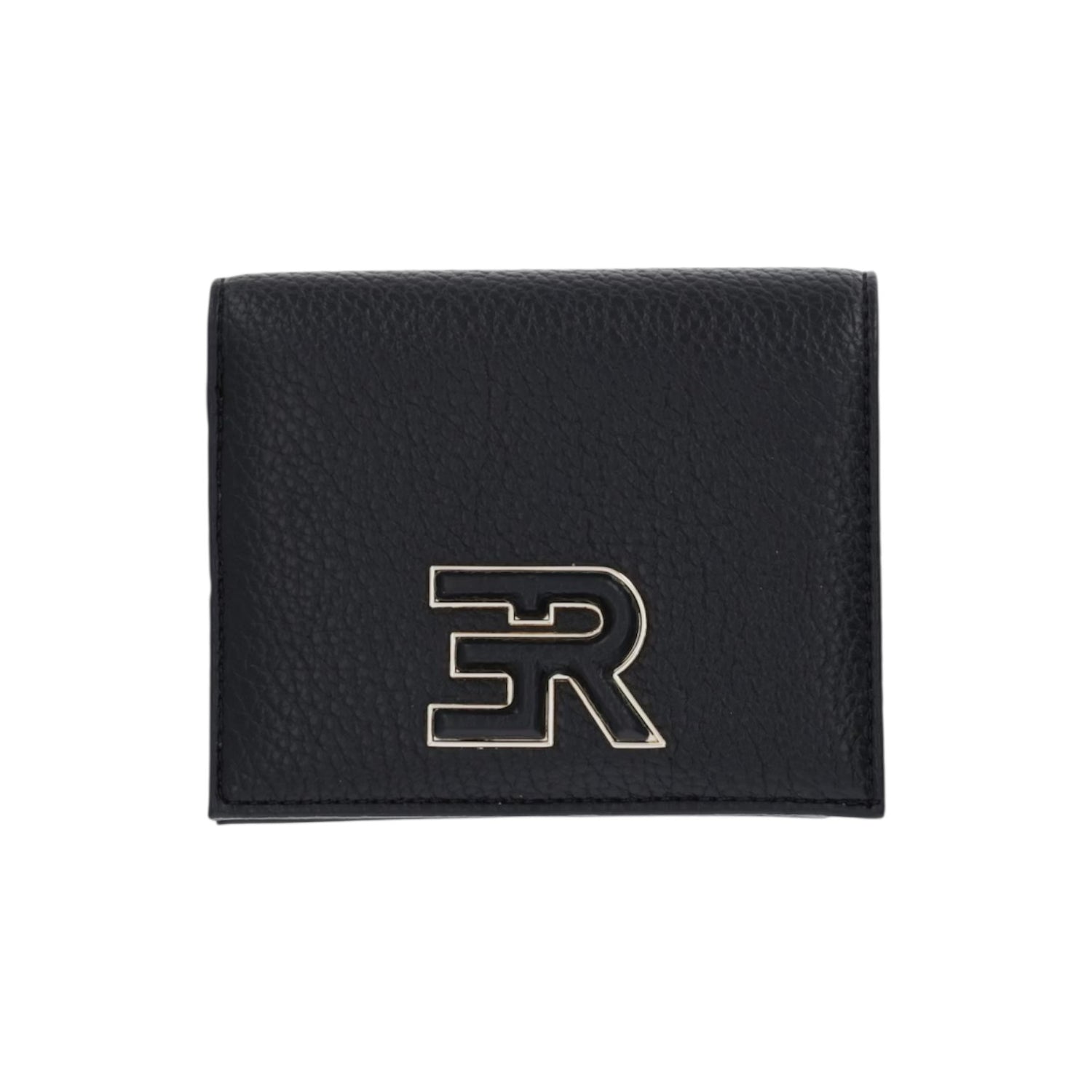 Ermanno Scervino Portafoglio Donna Piccolo in Ecopelle Nera con Bottone