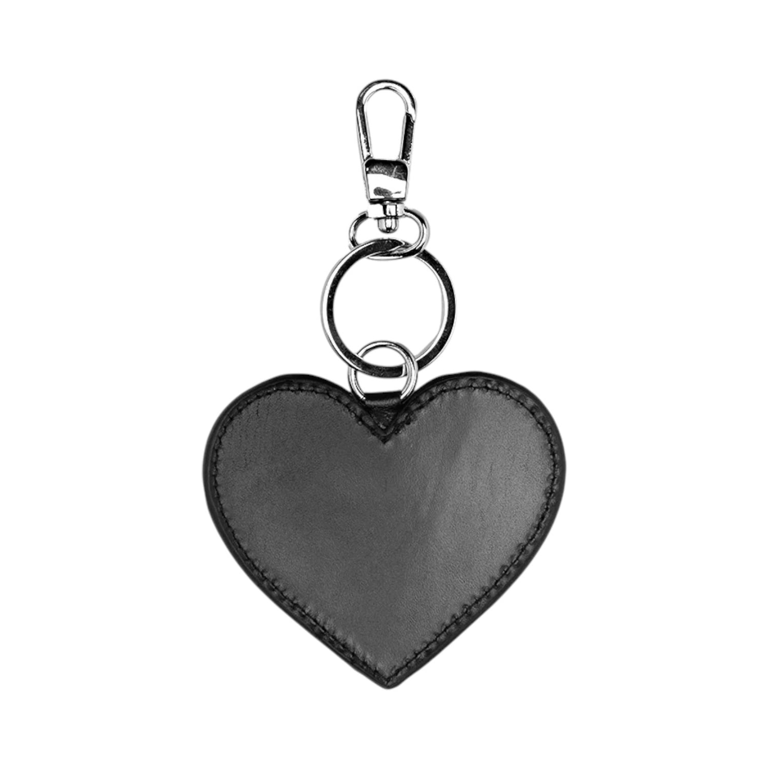 Cult Portachiavi a Forma di Cuore Donna in Ecopelle Nera