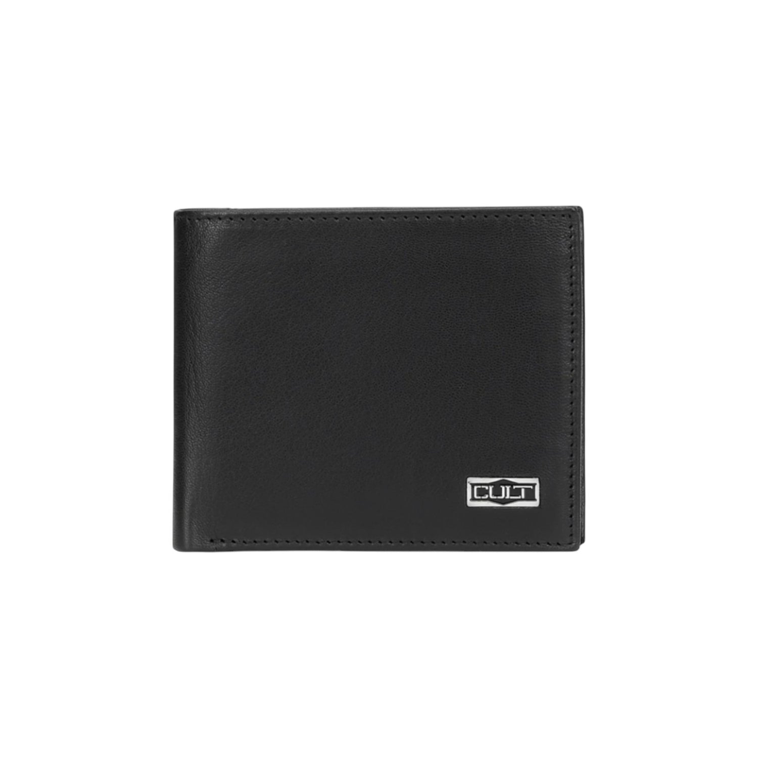 Cult Portafoglio Uomo in Pelle Nera con Portamonete