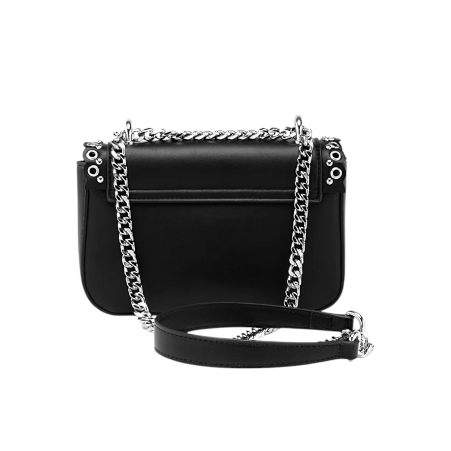 Cult Mini Borsa a Tracolla Donna Yoko Special in Ecopelle Nera con Borchie