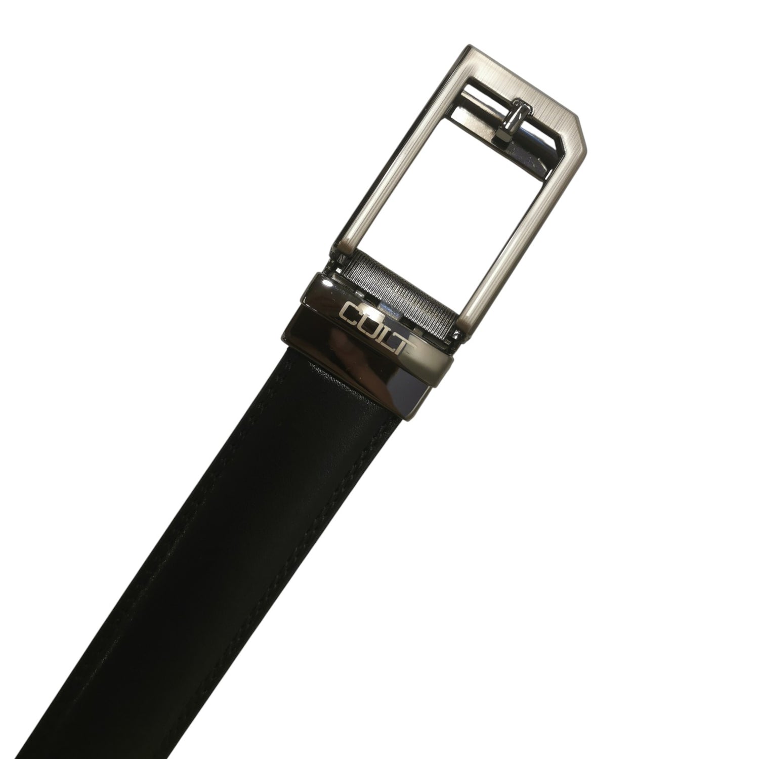 Cult Cintura Uomo Nera con Fibbia Logata