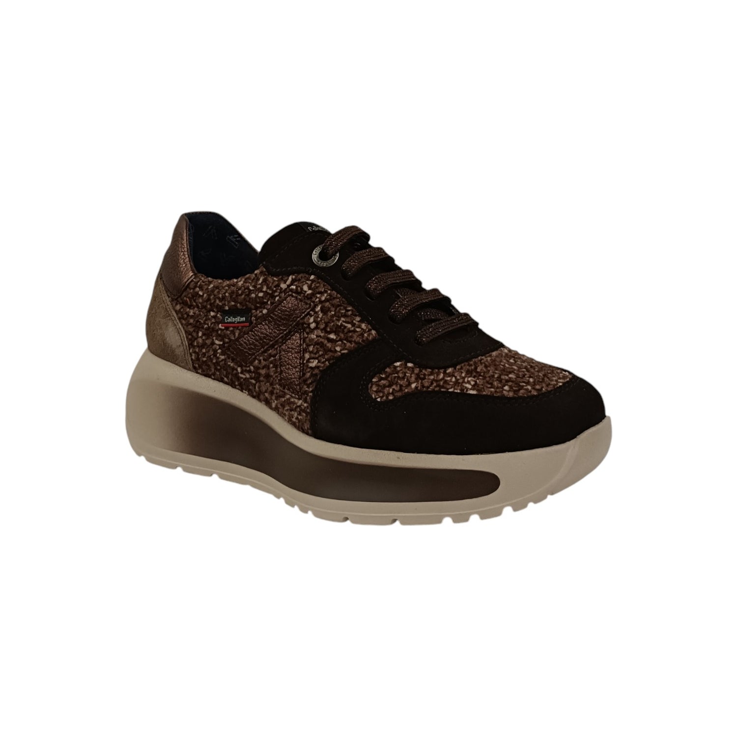 Callaghan Sneakers Donna in Camoscio e Tessuto Testa di Moro