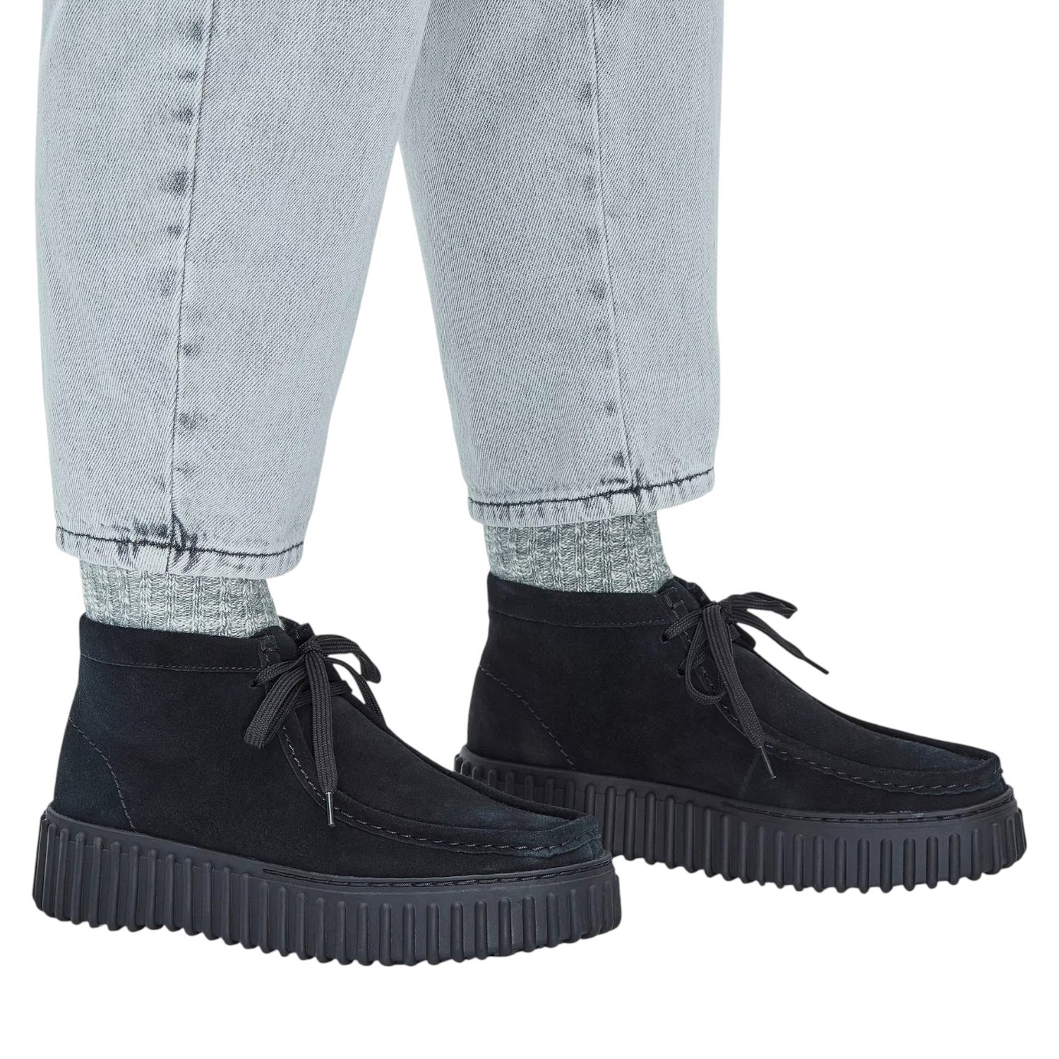 Clarks Torhill Moss Polacchino Donna in Camoscio Nero