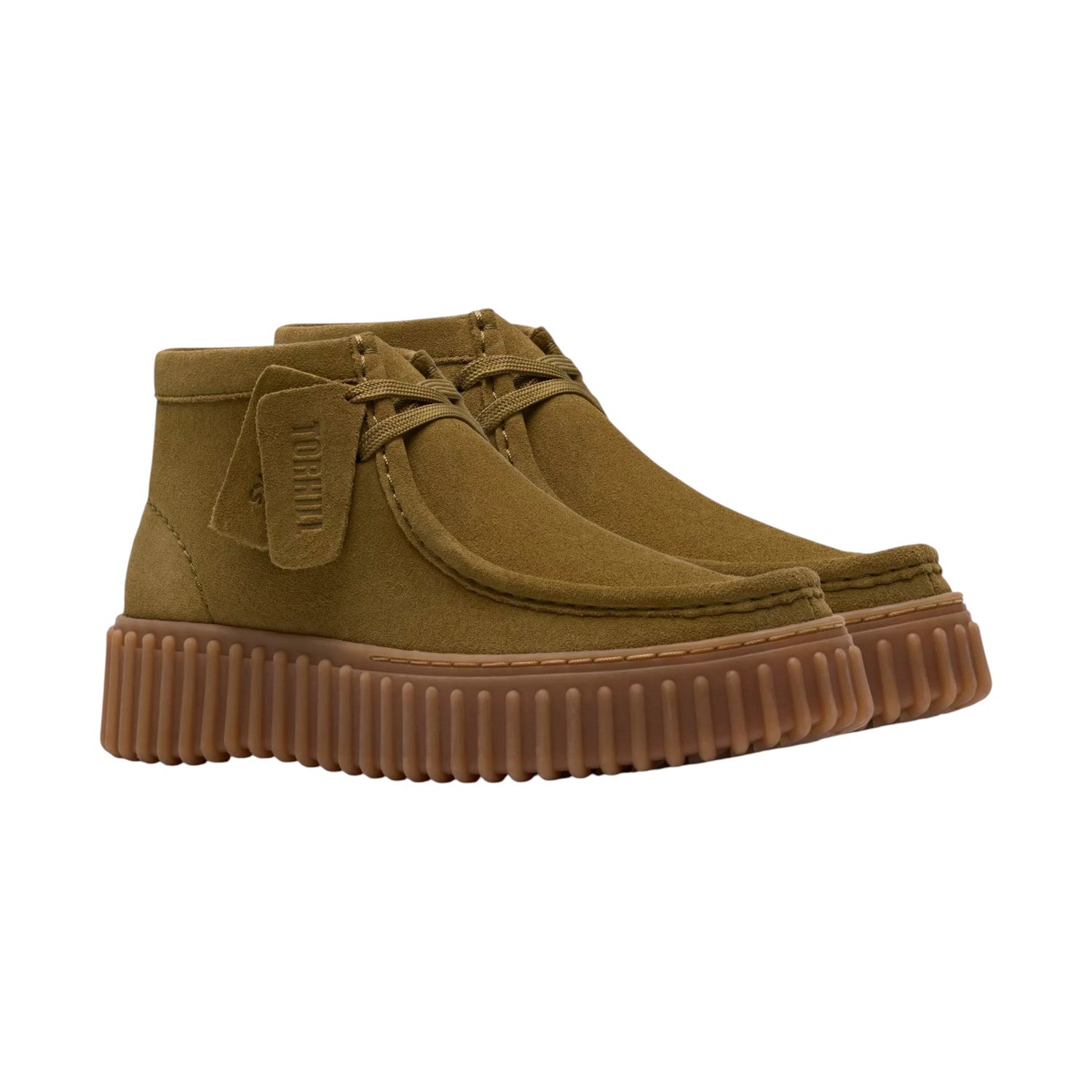 Clarks Torhill Moss Polacchino Donna in Camoscio Oliva