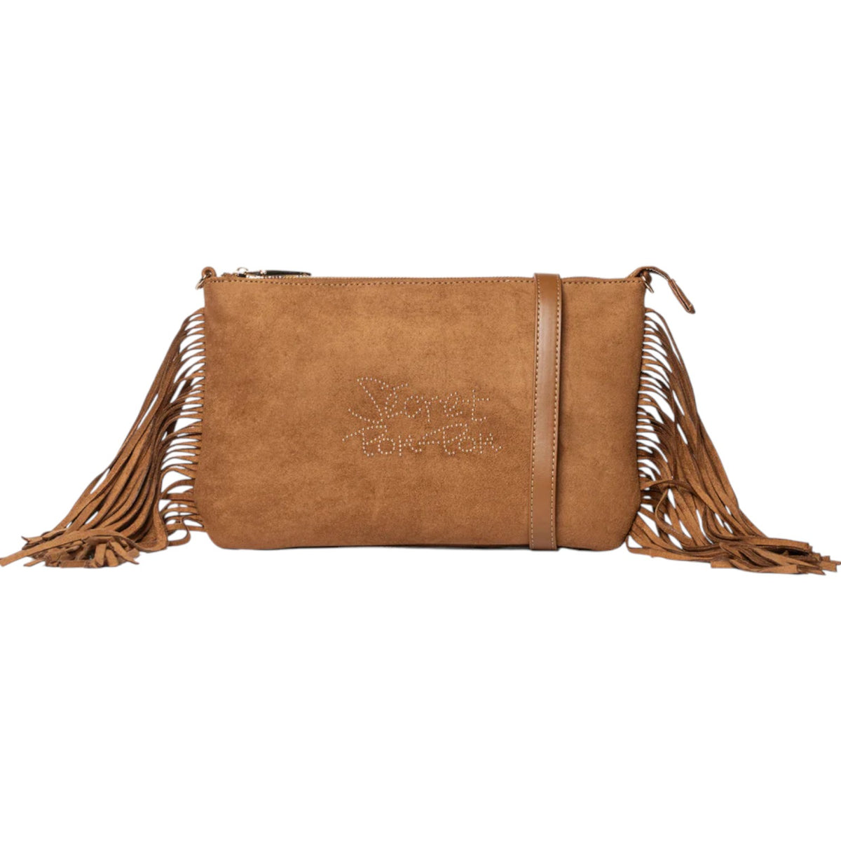 Secret Pon Pon Kate Clutch Donna Cuoio con Frange