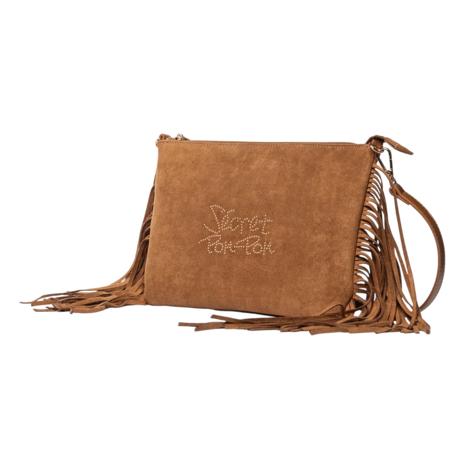 Secret Pon Pon Kate Clutch Donna Cuoio con Frange