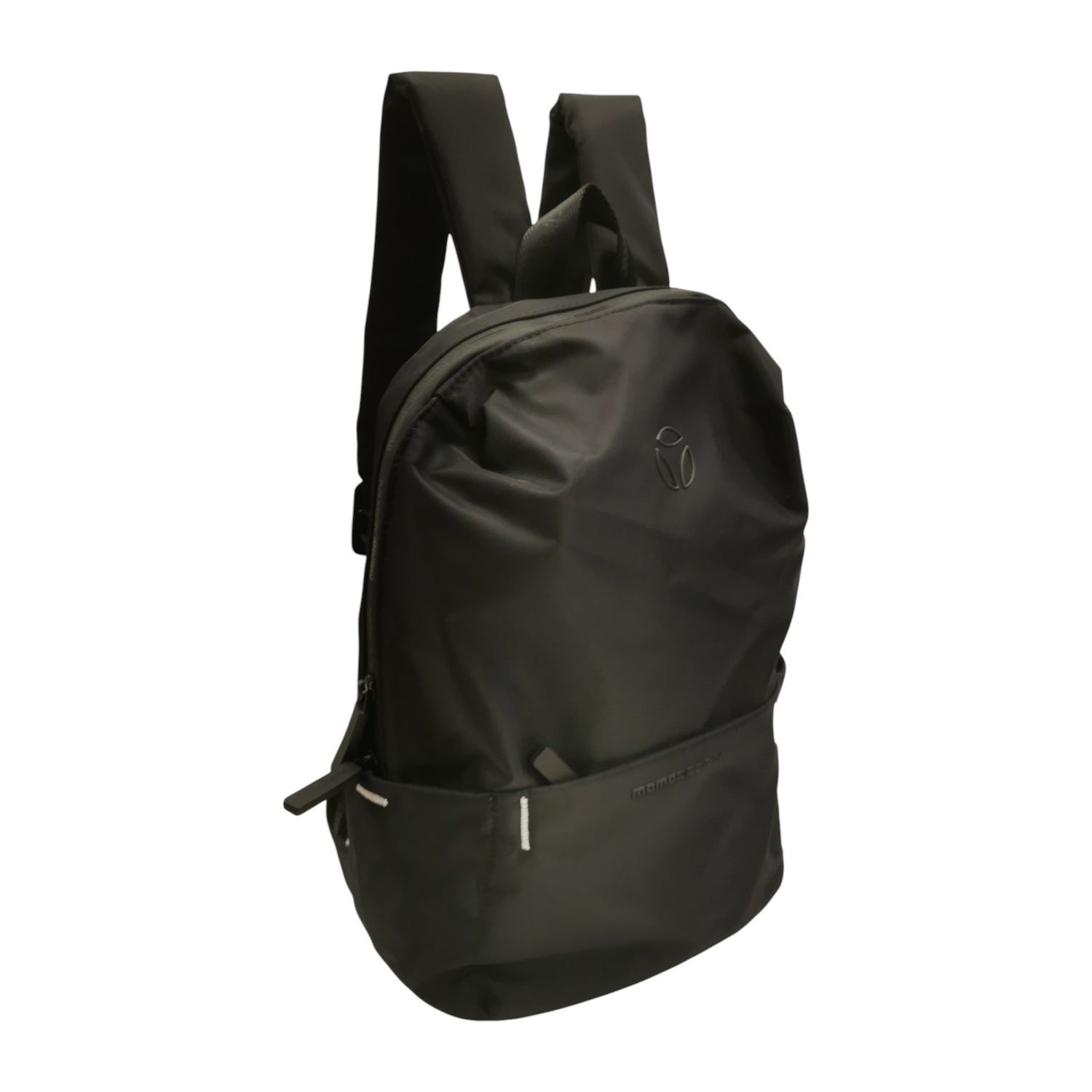 Momo Design Zaino Uomo in Tessuto Nero con Tasche Laterali
